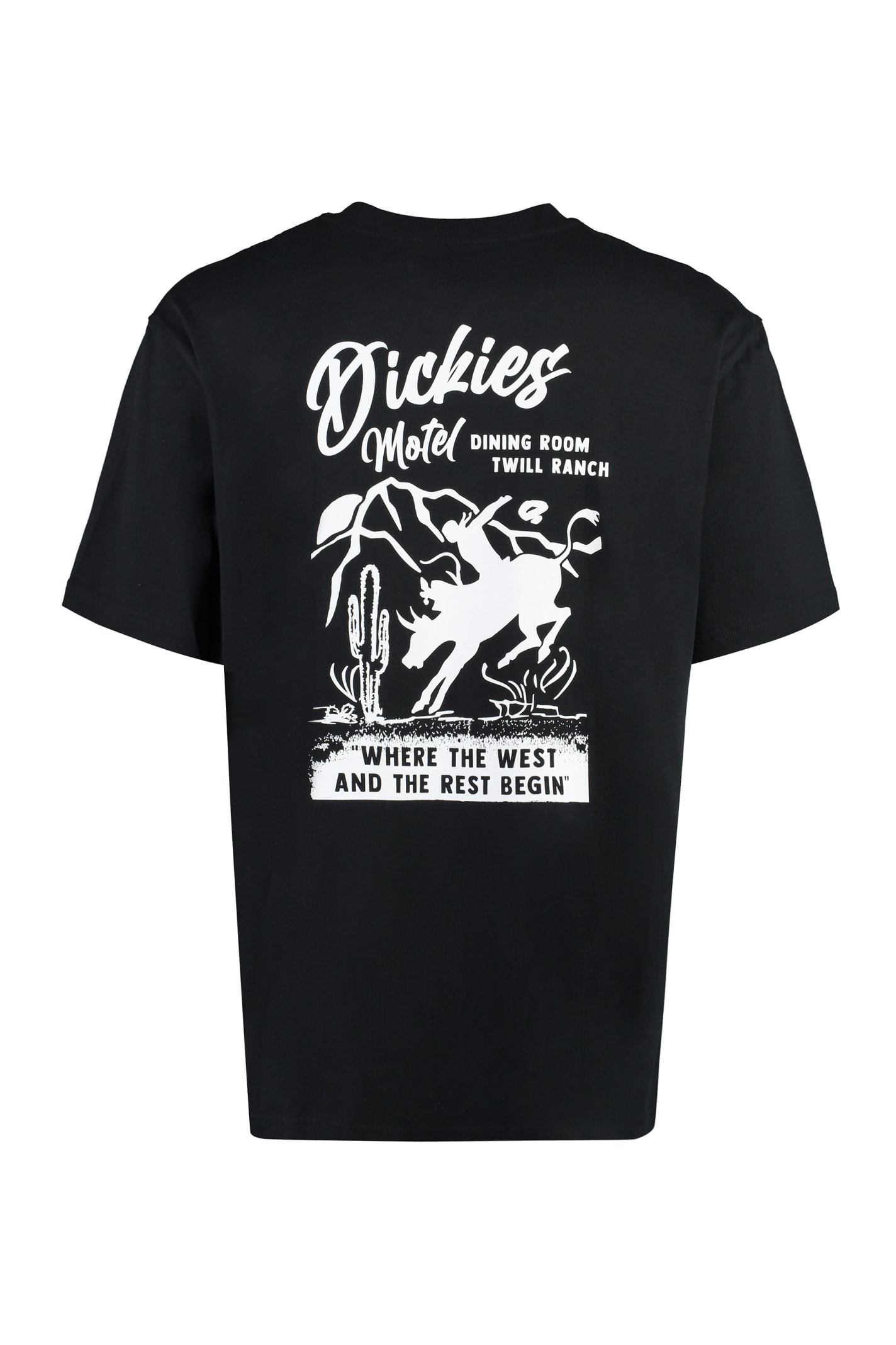 Shop Dickies Dighton Cotton Crew-neck T-shirt In Black