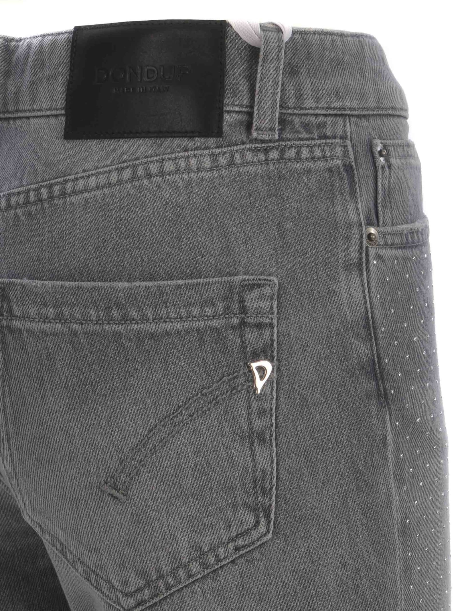 Shop Dondup Jeans  Koons Made Of Denim In Denim Grigio