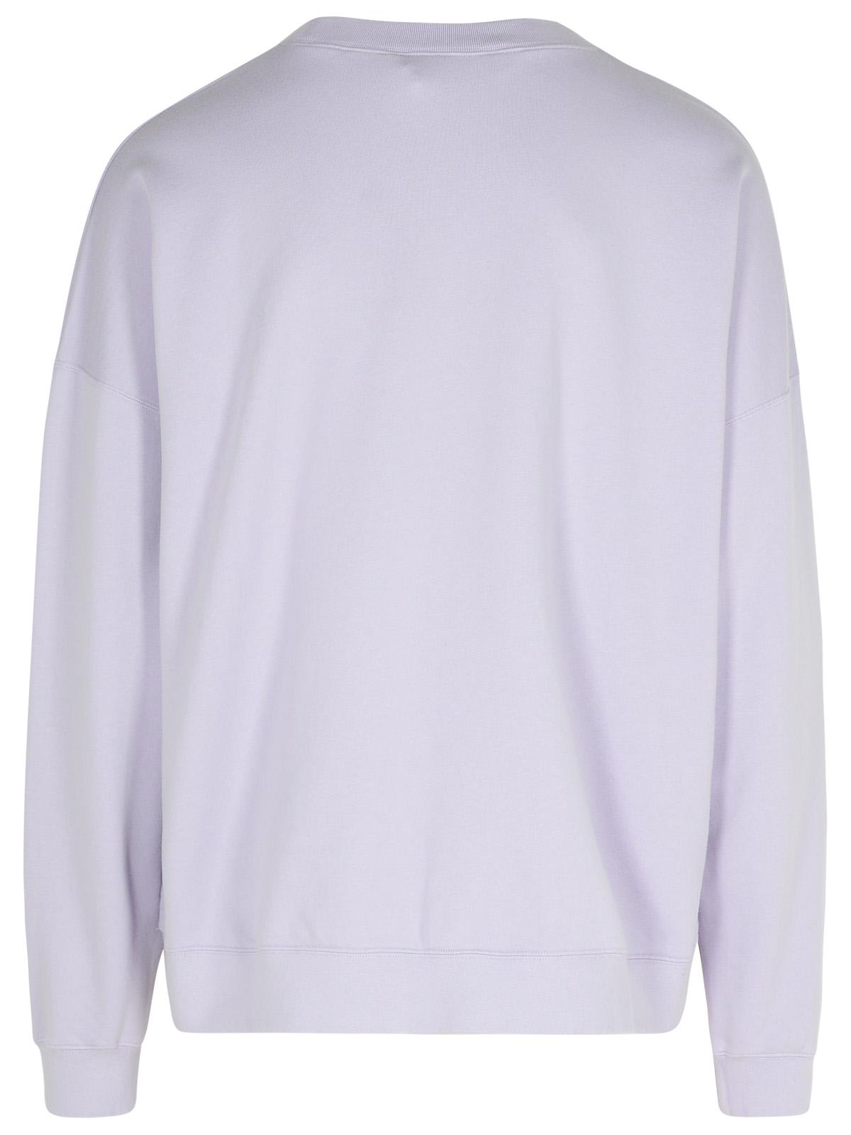 Shop Palm Angels Neon Lilac Cotton Sweatshirt In Liliac