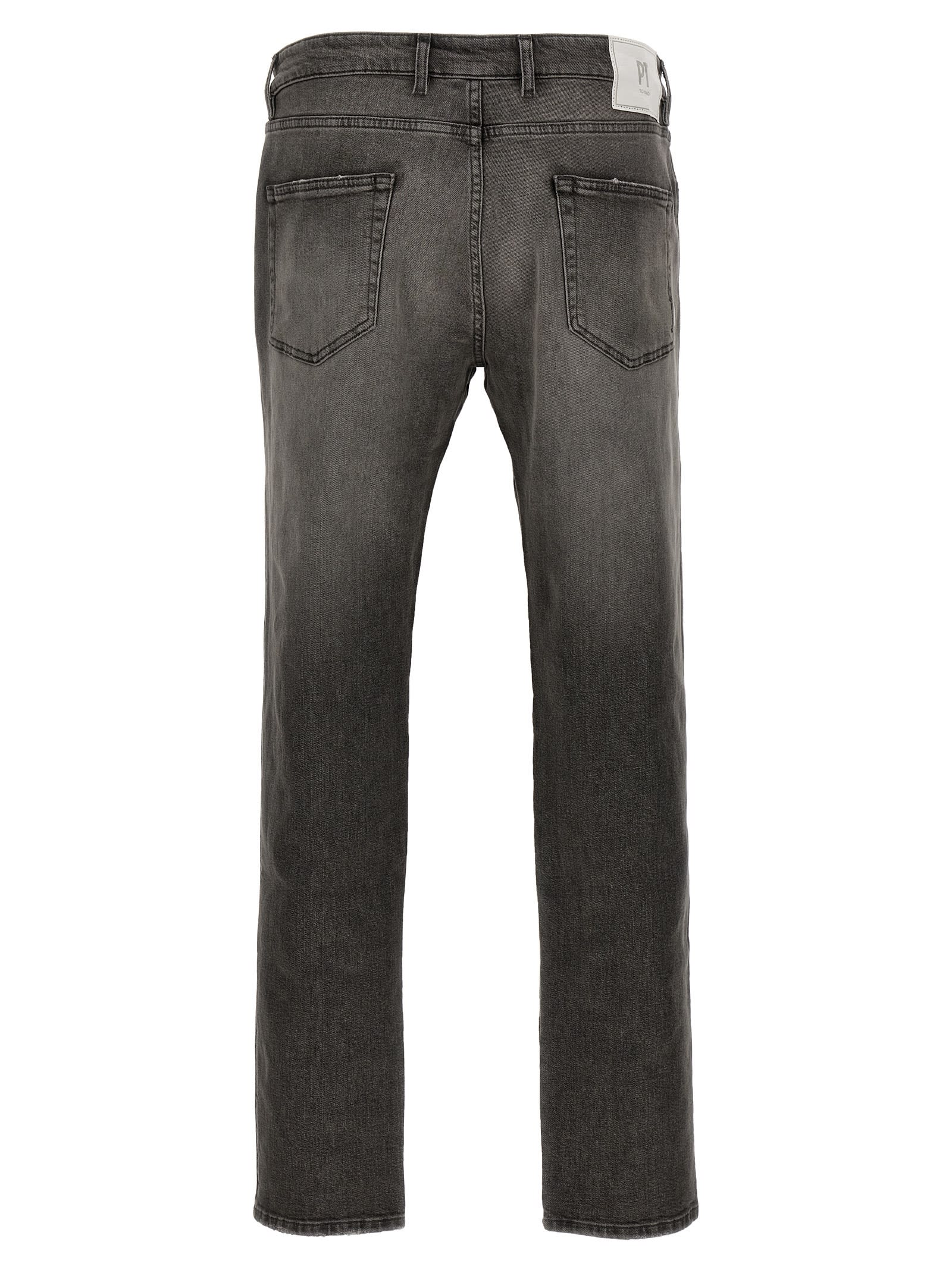 Shop Pt01 Rock Skinny Jeans In Gray