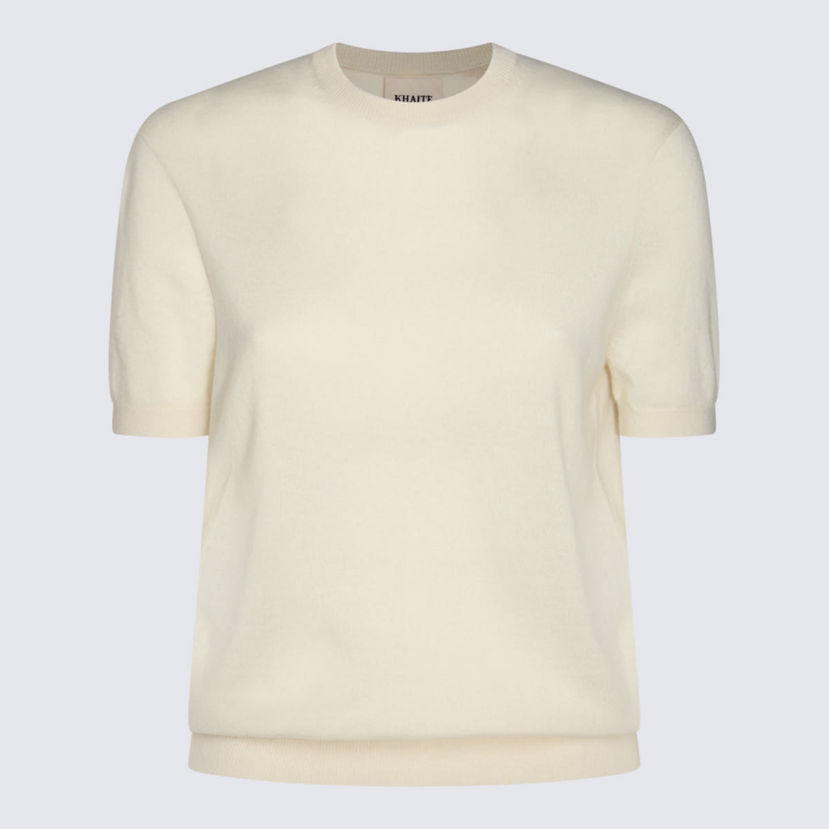 Shop Khaite Cream Wool Knitwear In White