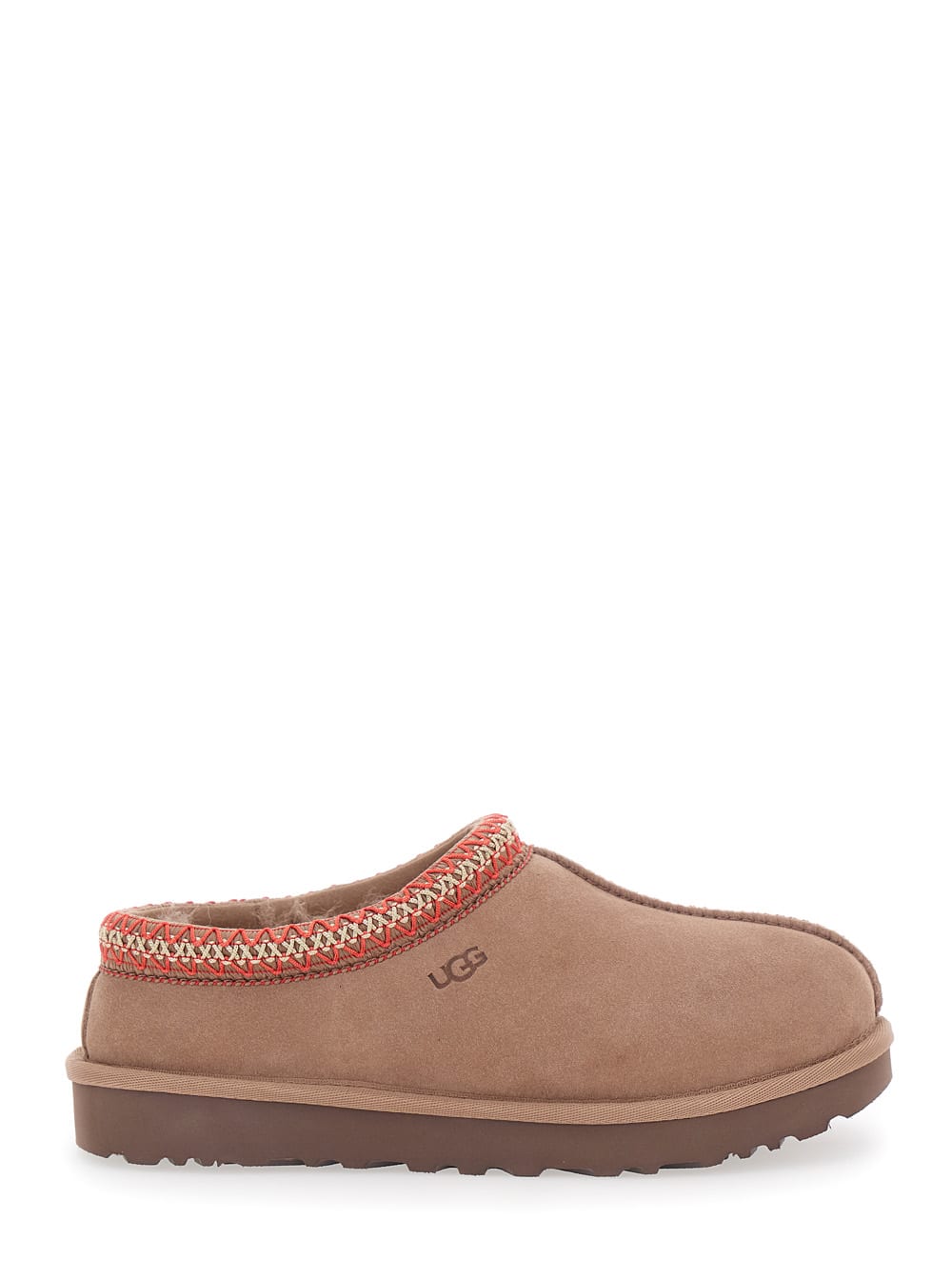Ugg Tasman Ii Braided-trim Sheepskin Slippers In Brown
