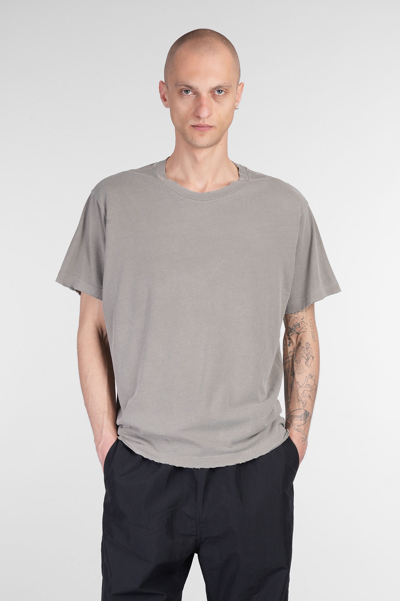 T-shirt In Green Cotton