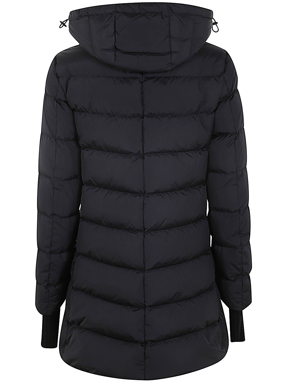 Shop Herno A-shape Chamoix Down Jacket In Black Espresso