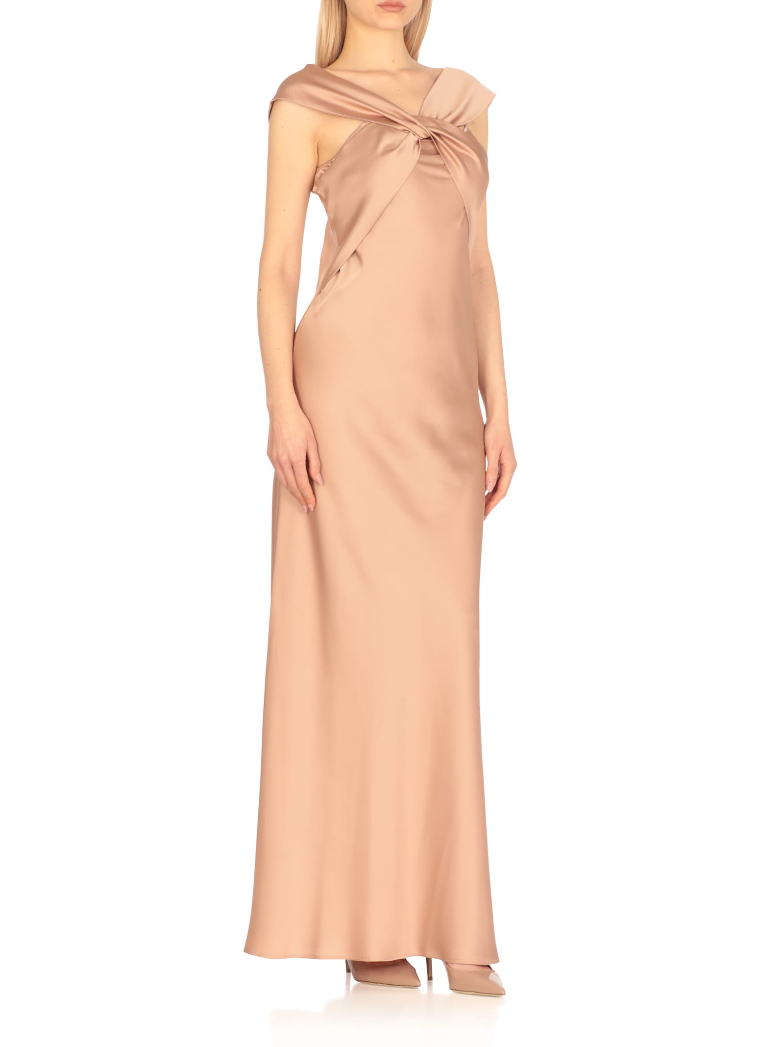 D Exterior D.exterior Knotted Maxi Dress In Multi