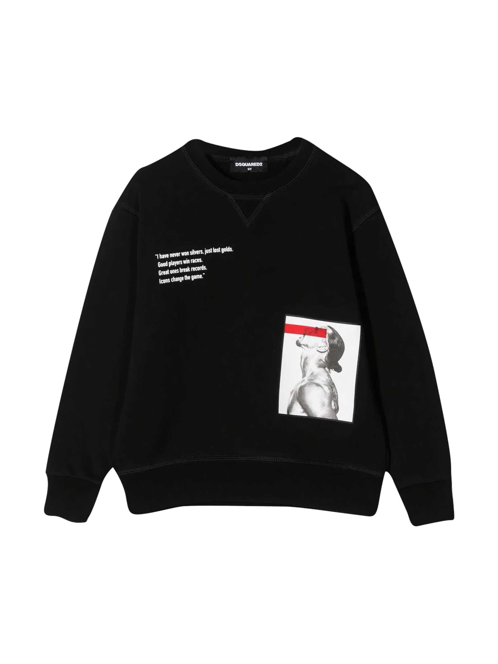 Dsquared2 Sweatshirt With Icon X Ibrahimovi Print