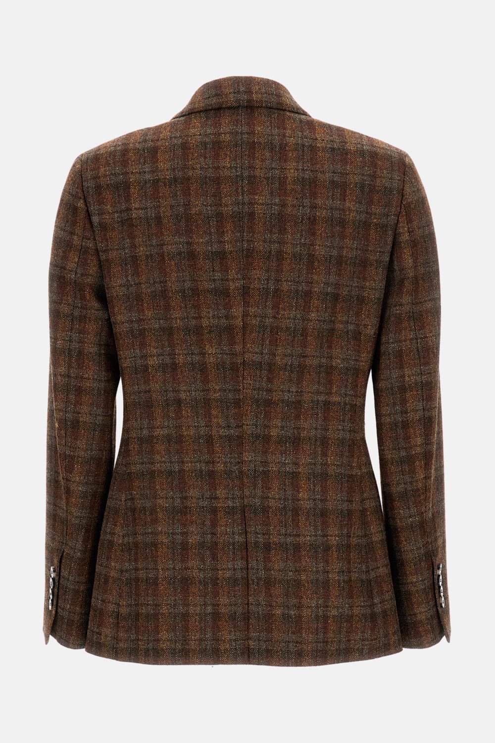 Alberto Biani Double-breasted Shetland Jacket In Multi