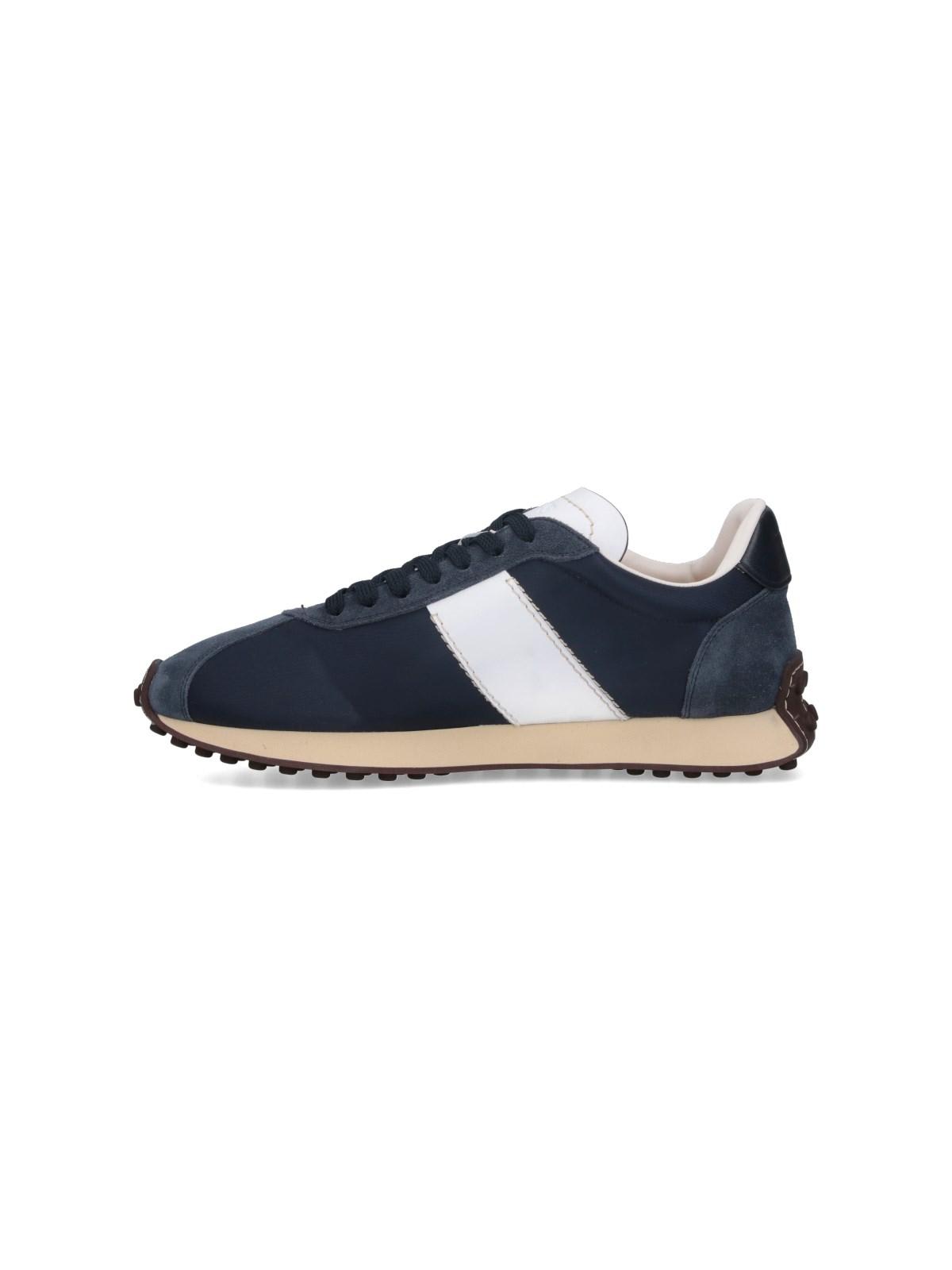 Shop Tod's Low Top Sneakers In Blue