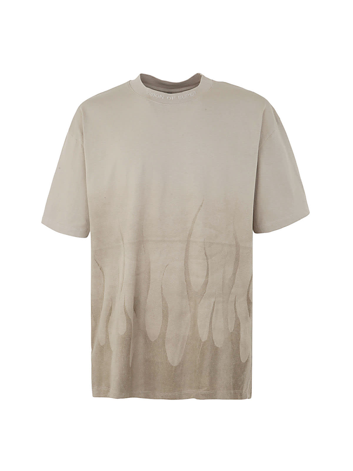 Vision Of Super London Fog T-shirt With Corrosive Flames In London Fog