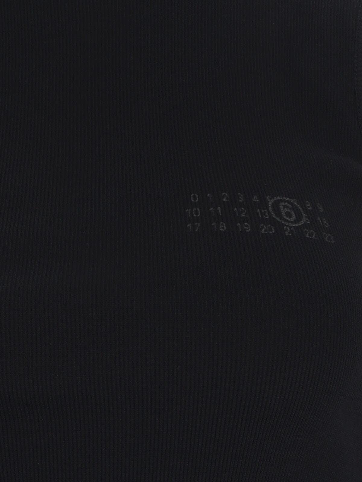 Shop Mm6 Maison Margiela Draped Tank Top In Black