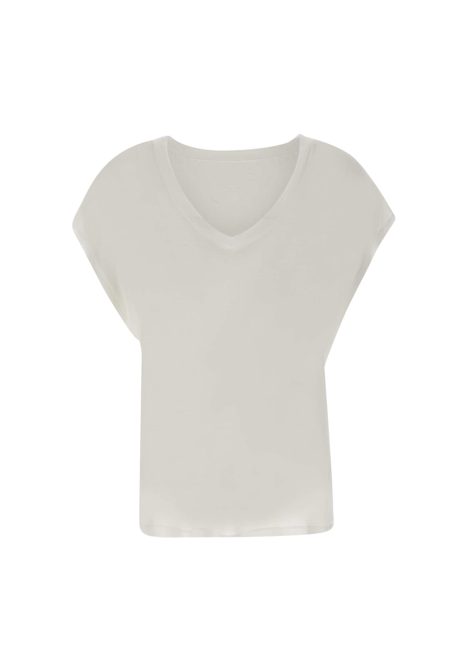 Shop Dondup Modal T-shirt In White