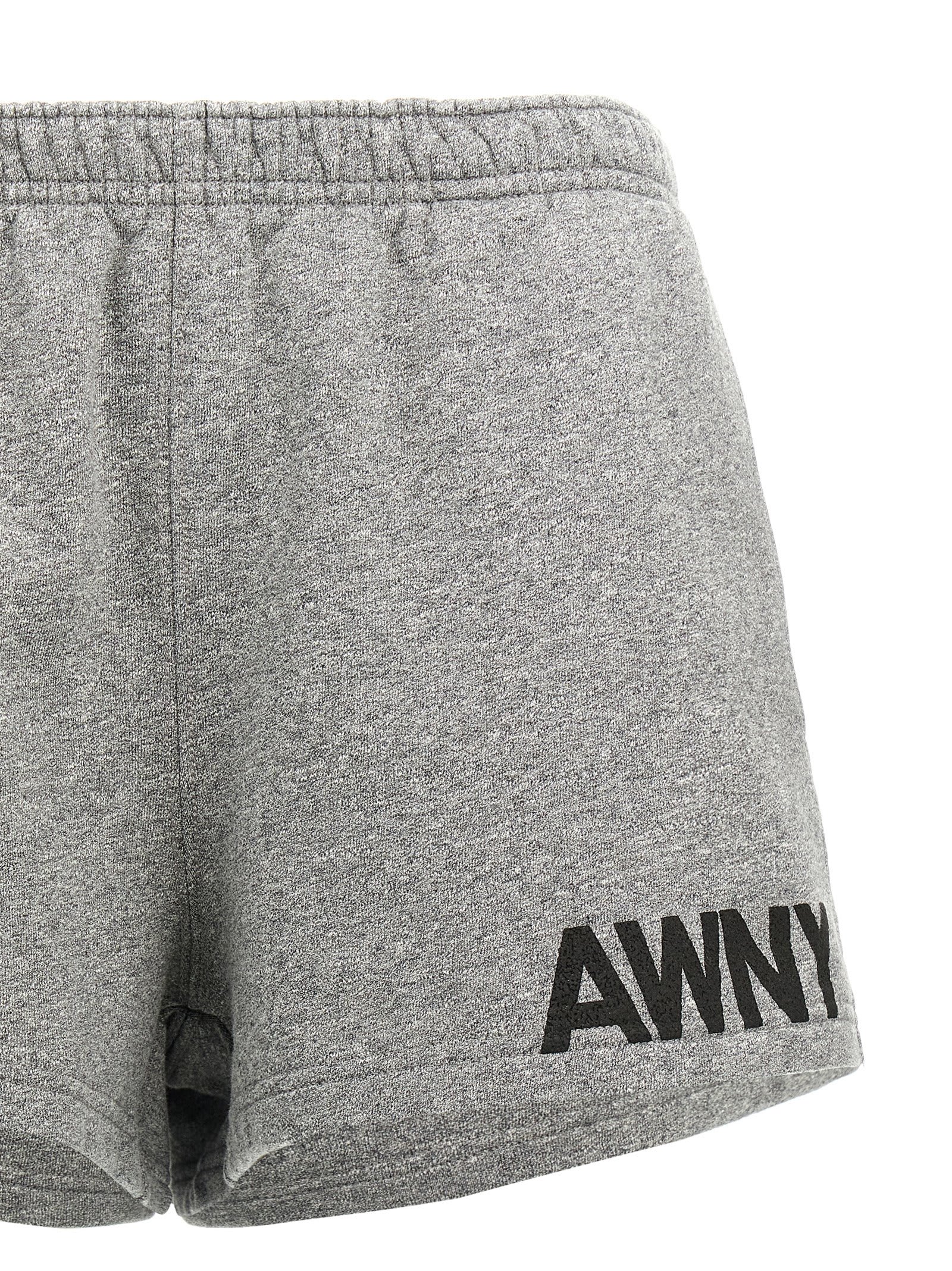 Alexander Wang Shorts Elastic Waistband Side Pockets In Gray