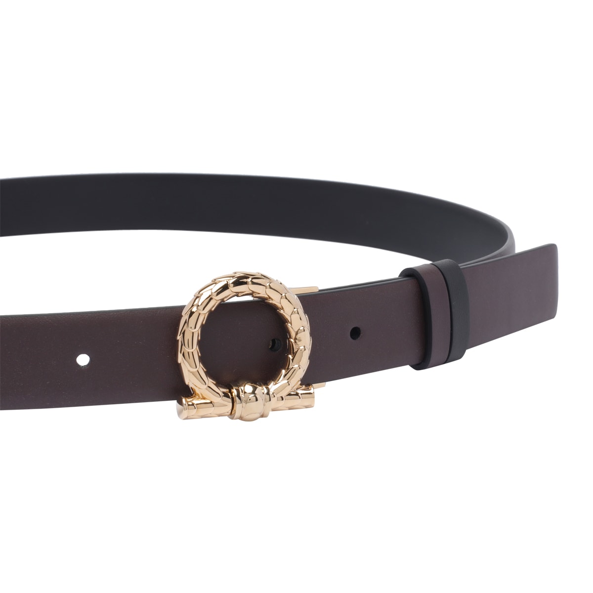 Ferragamo Gancini Torchon Belt In Red