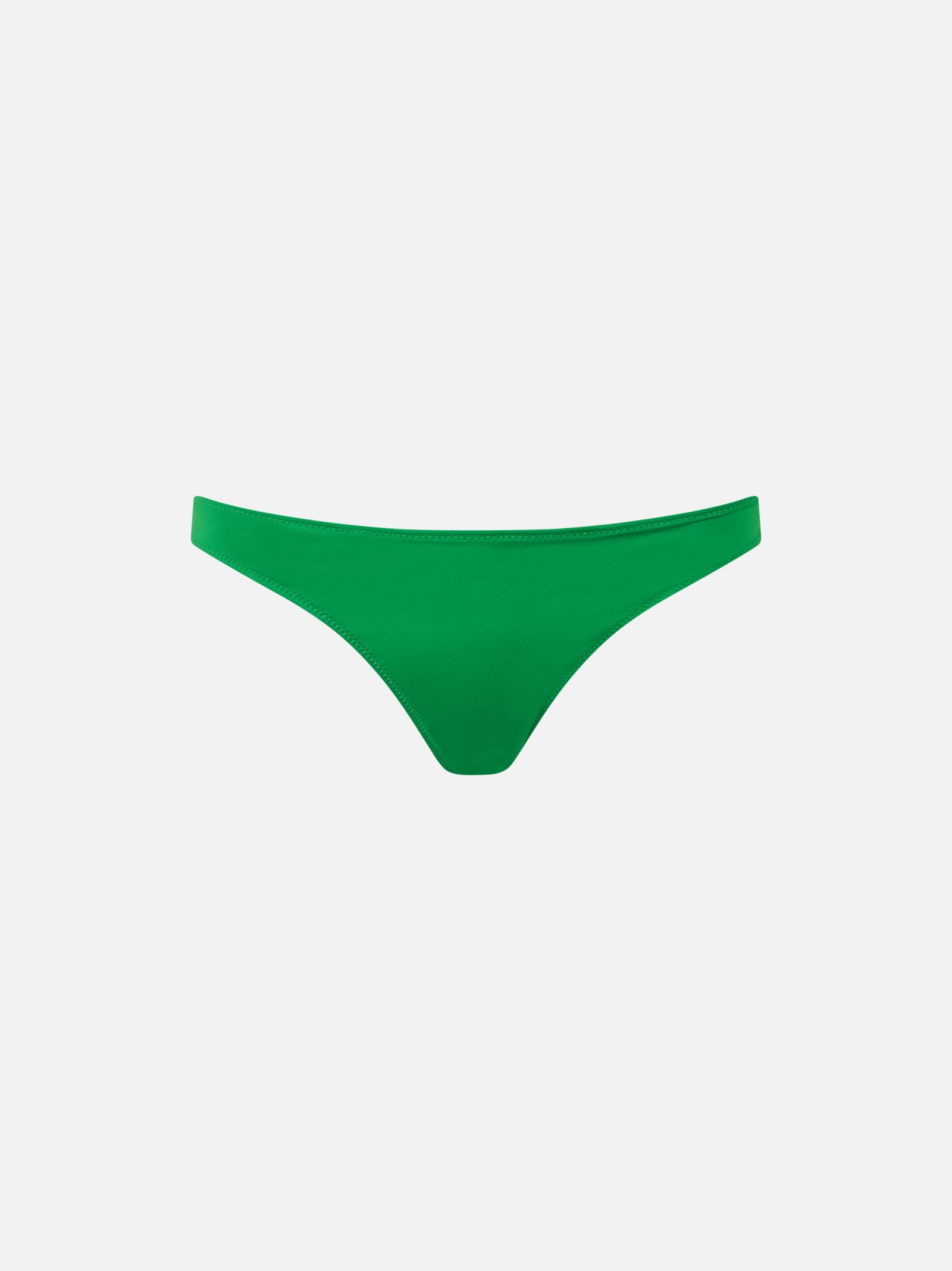 Shop Mc2 Saint Barth Woman Green Classic Swim Briefs Lido