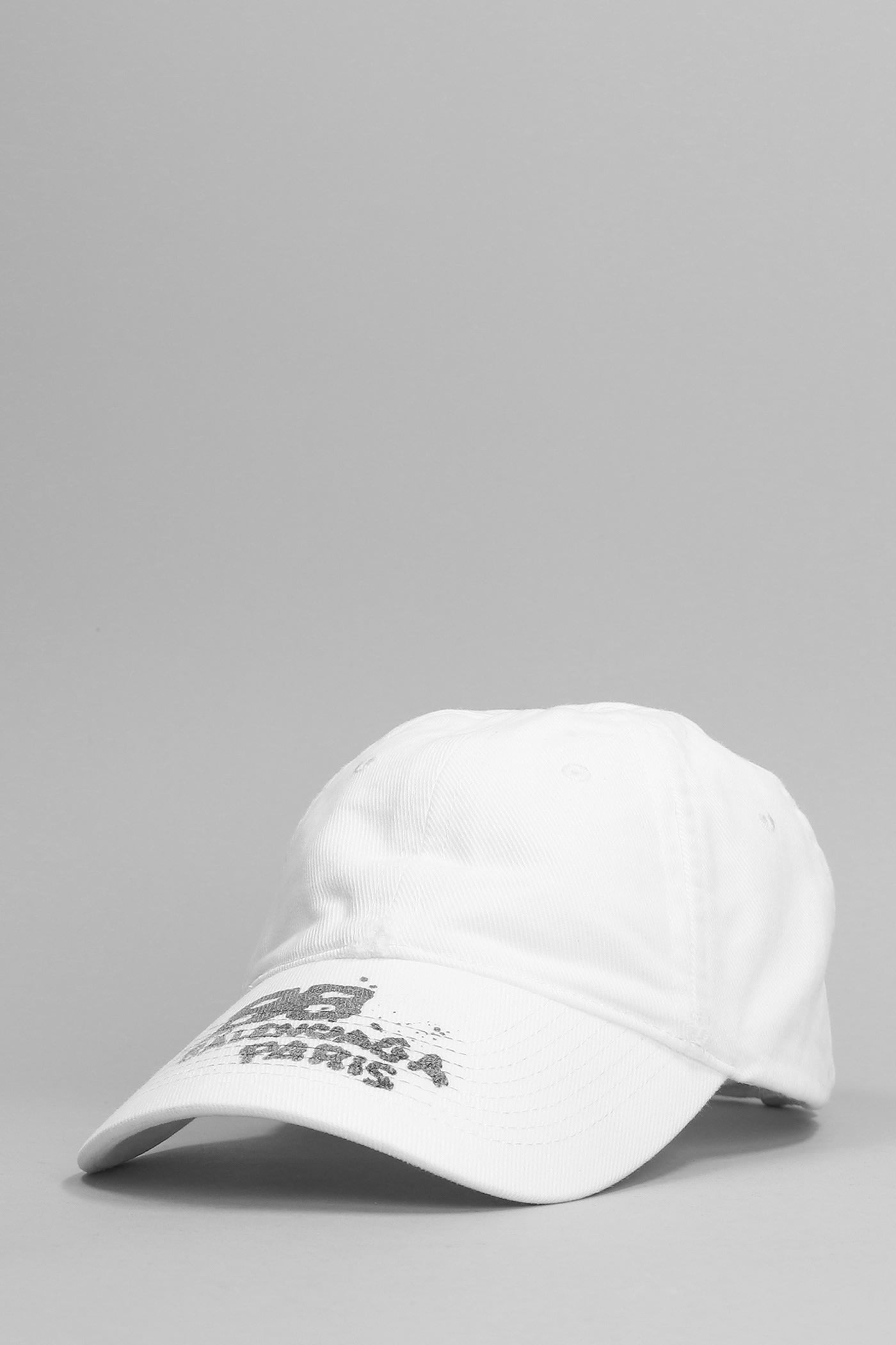Shop Balenciaga Hats In White Cotton