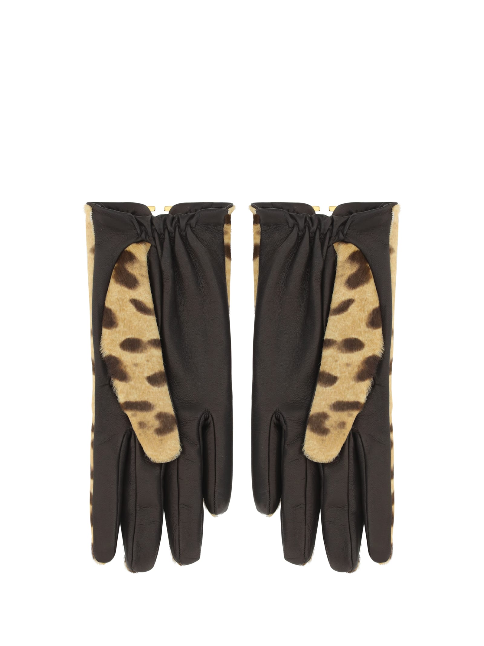 Shop Valentino Garavani Gloves In Mn6