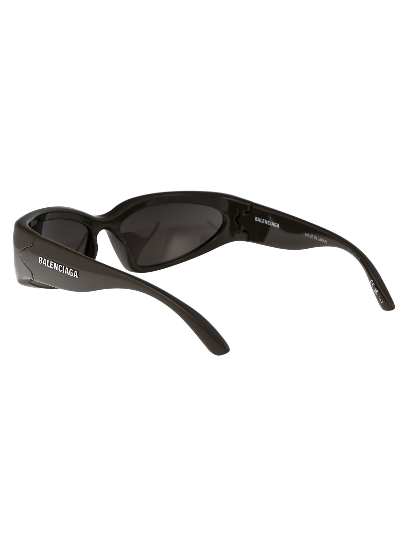 Shop Balenciaga Bb0157s Sunglasses In 008 Grey Grey Grey