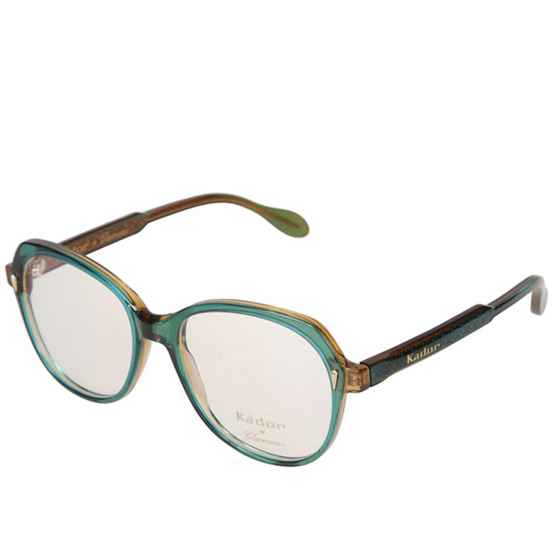 Kador Aida Glamour Oval-frame Glasses In Green