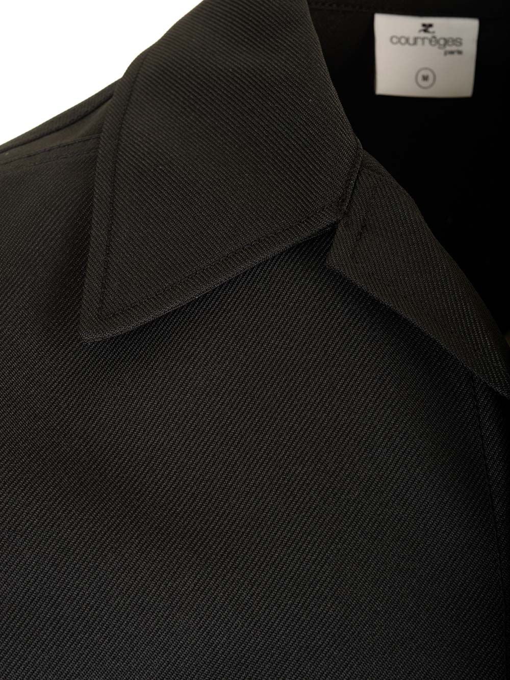 Shop Courrèges Black Oversize Shirt