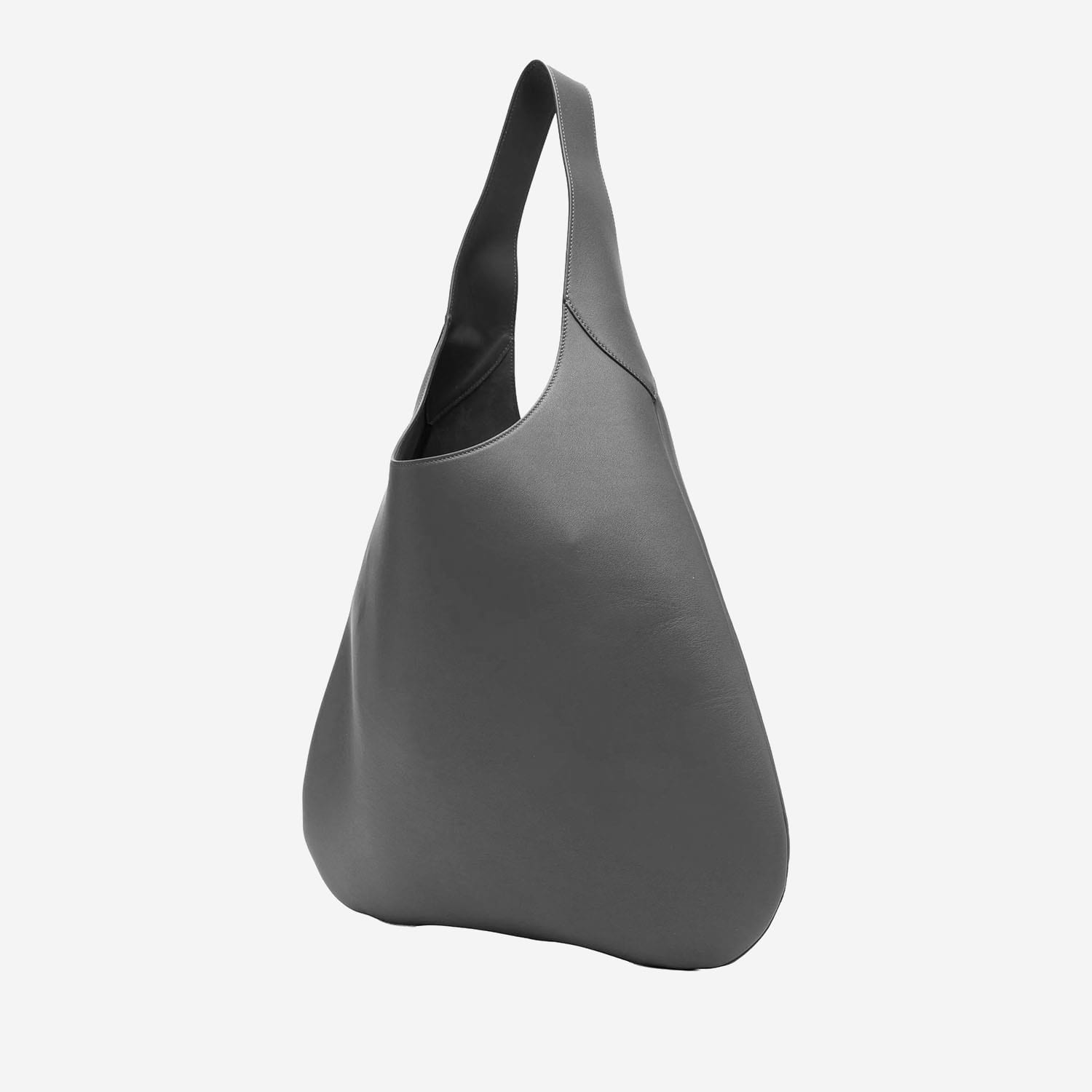 Carven Tommaso Leather Shoulder Bag In Gray