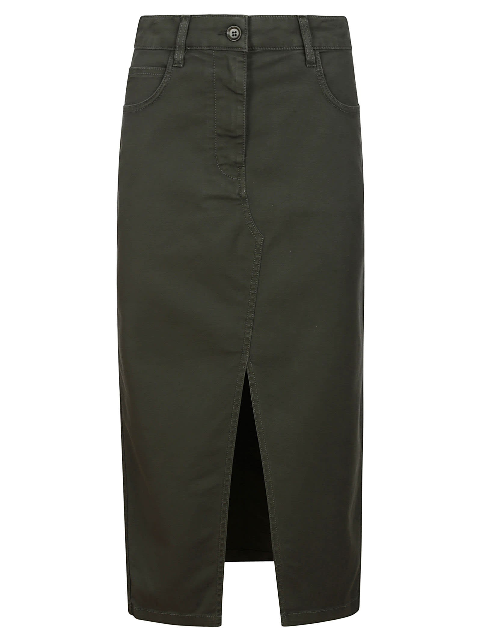 Shop Aspesi Skirt 2243 In Militare