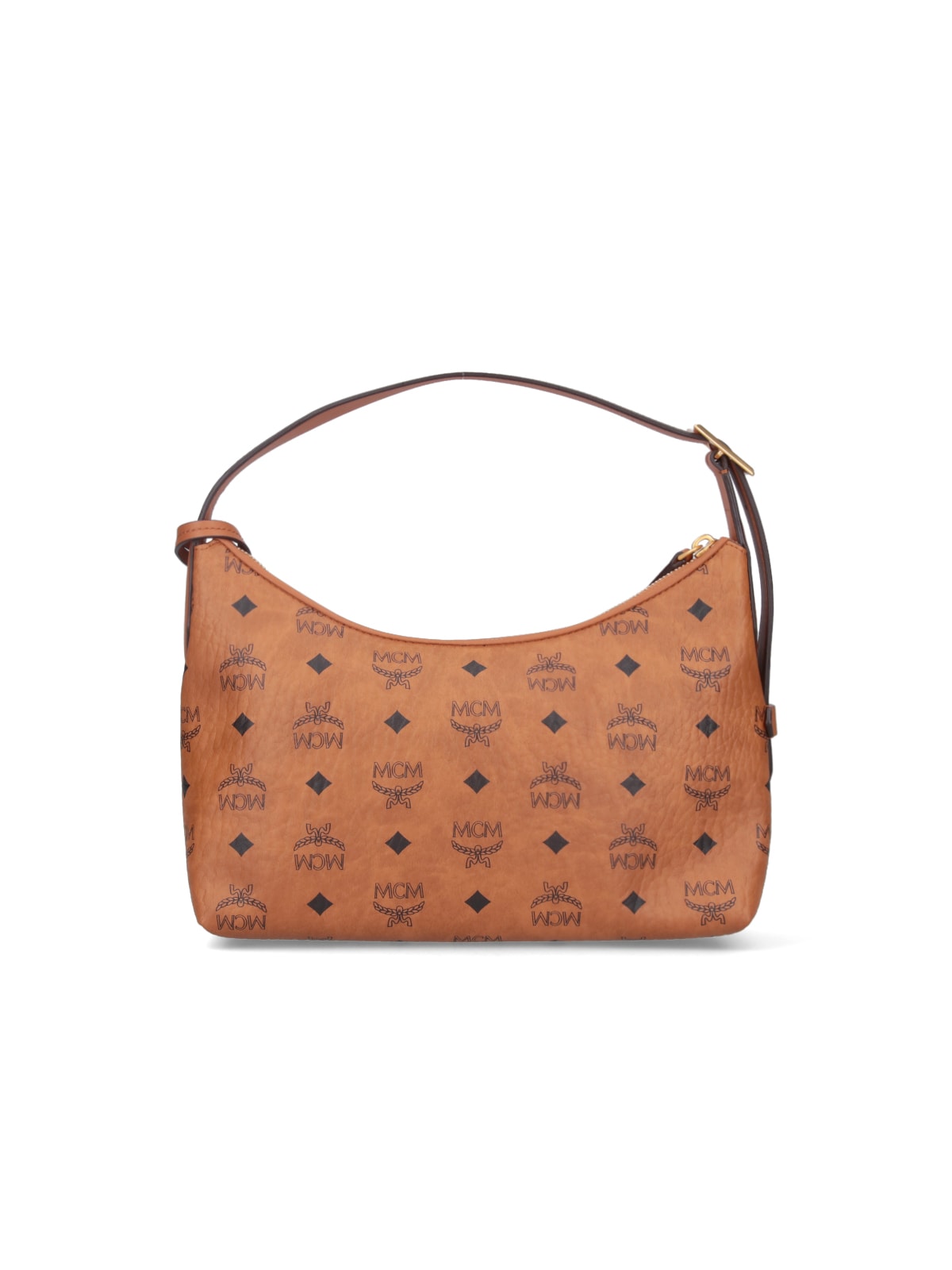 Shop Mcm Arena Hobo Handbag In Brown