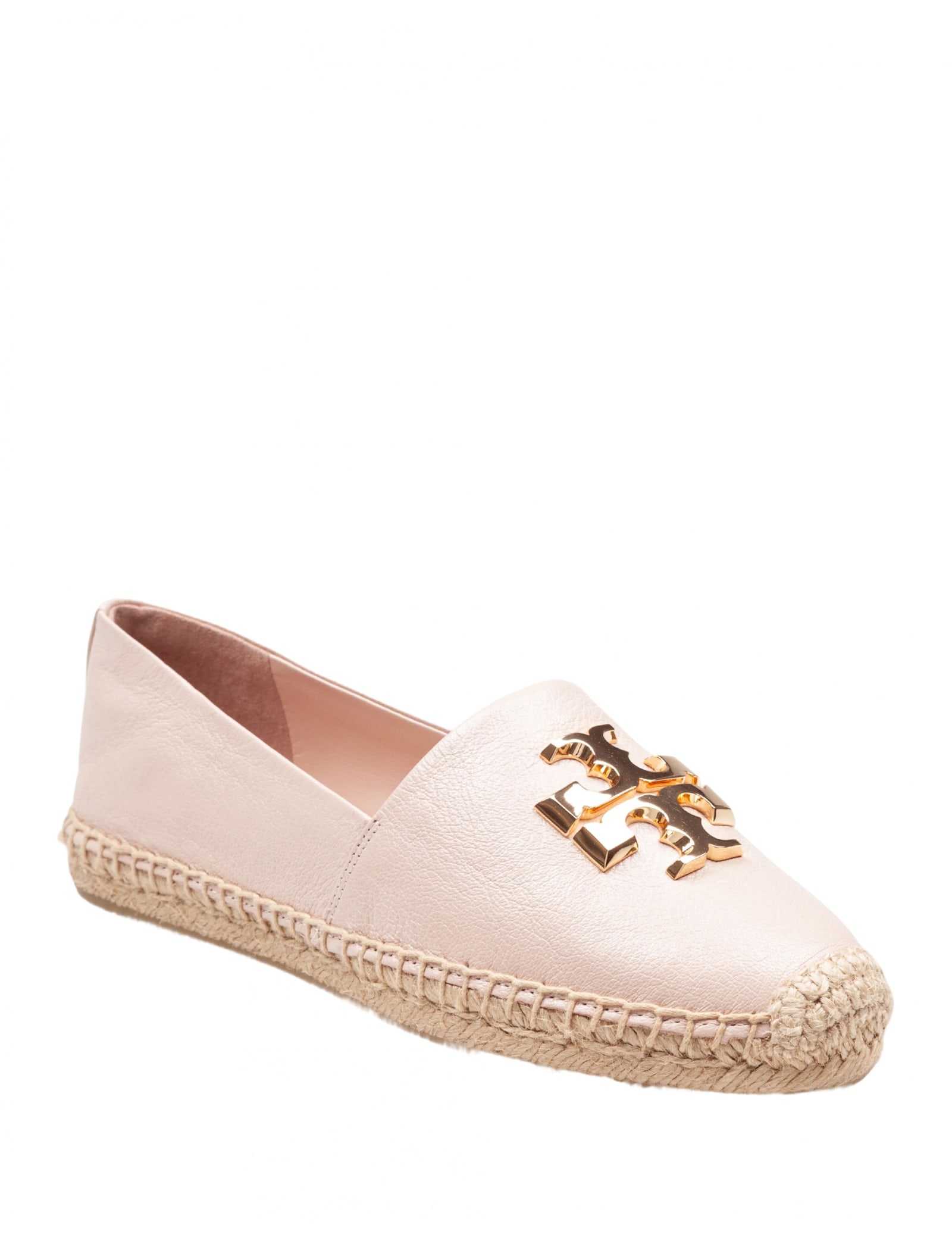 Tory Burch Eleanor Espadrille In Leather Color Rose In Pink