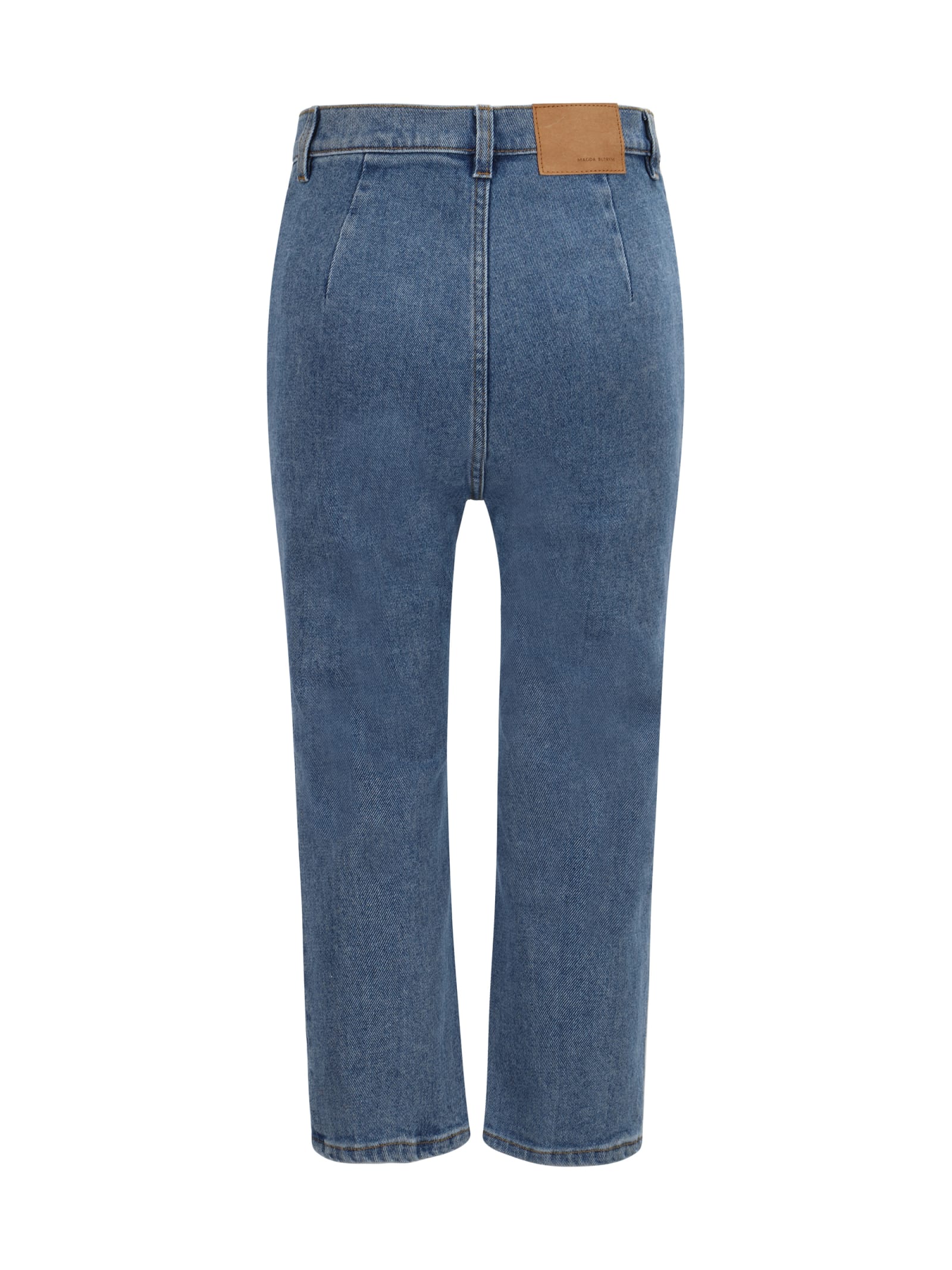 Shop Magda Butrym Re24 Jeans In Blu