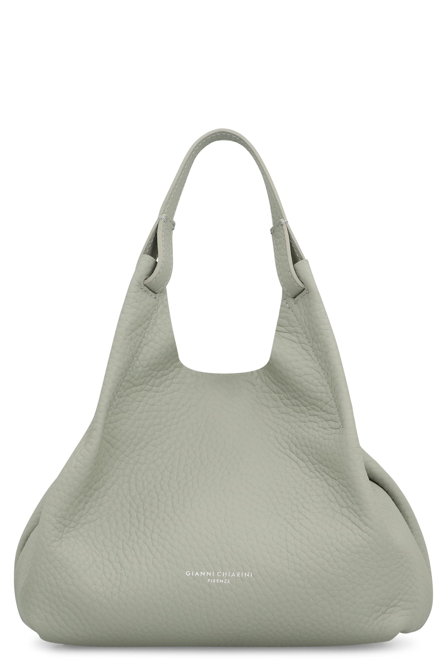 Gianni Chiarini Dua Leather Handbag In Gray
