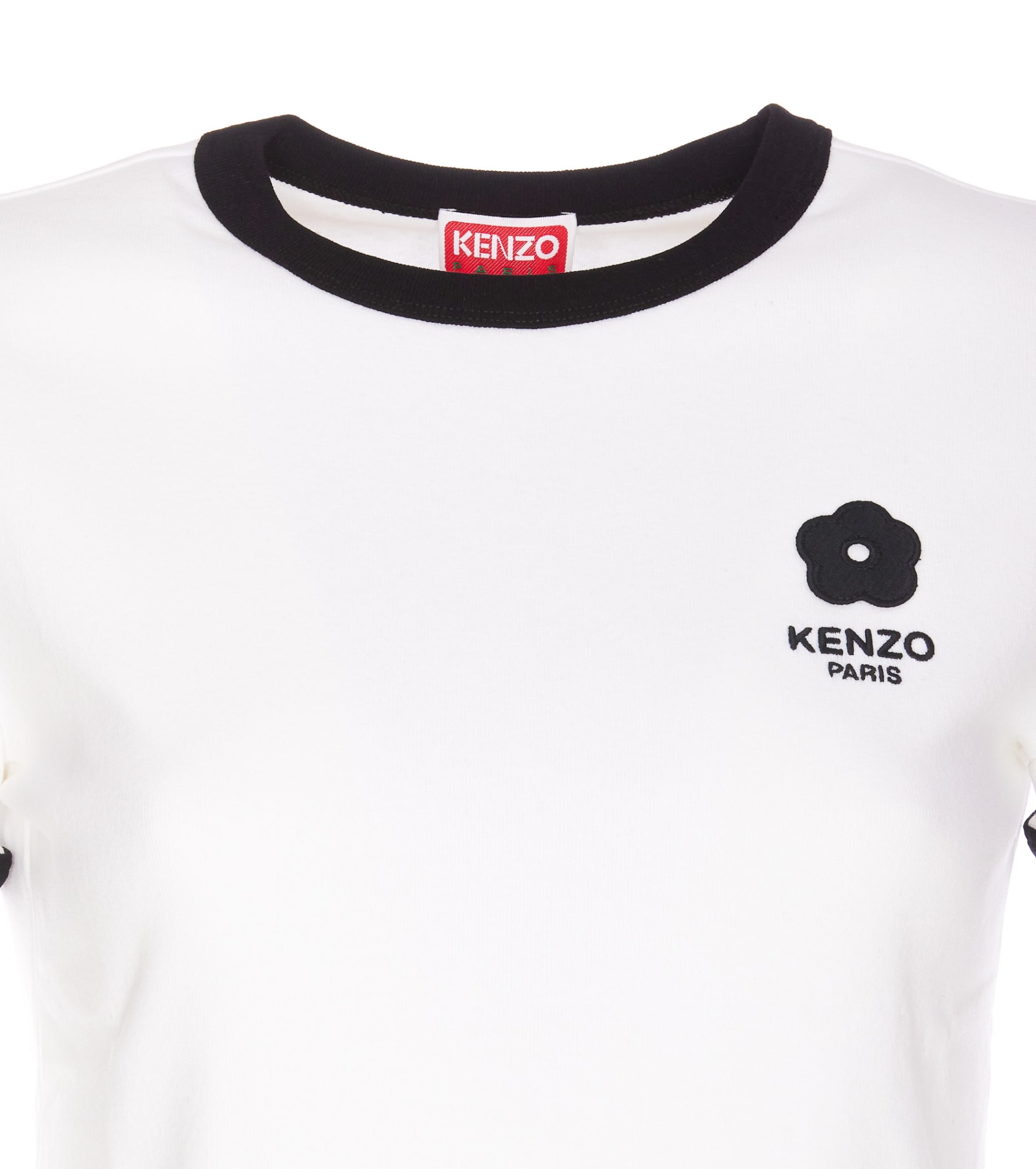 Shop Kenzo Embroidered Boke 2.0 Logo T-shirt In White