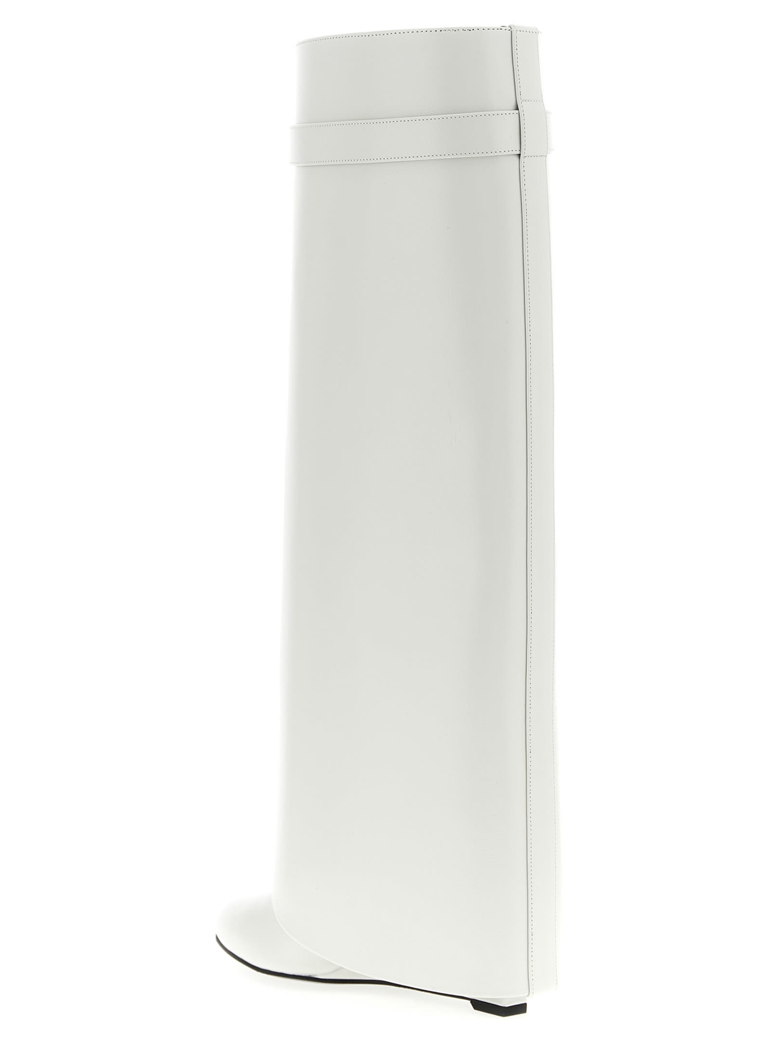 Givenchy Shark Lock Boots In White