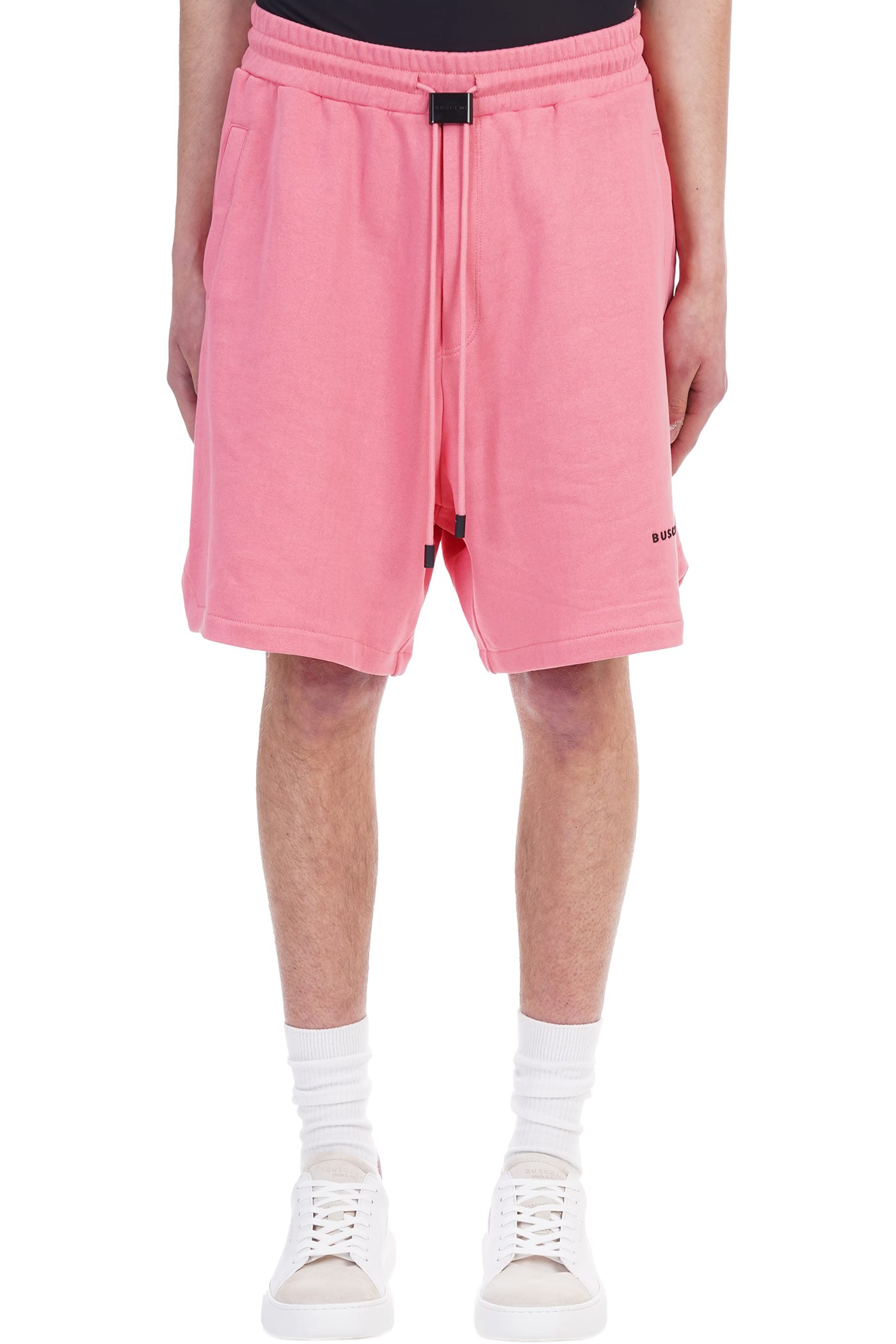 Buscemi Shorts In Rose-pink Cotton