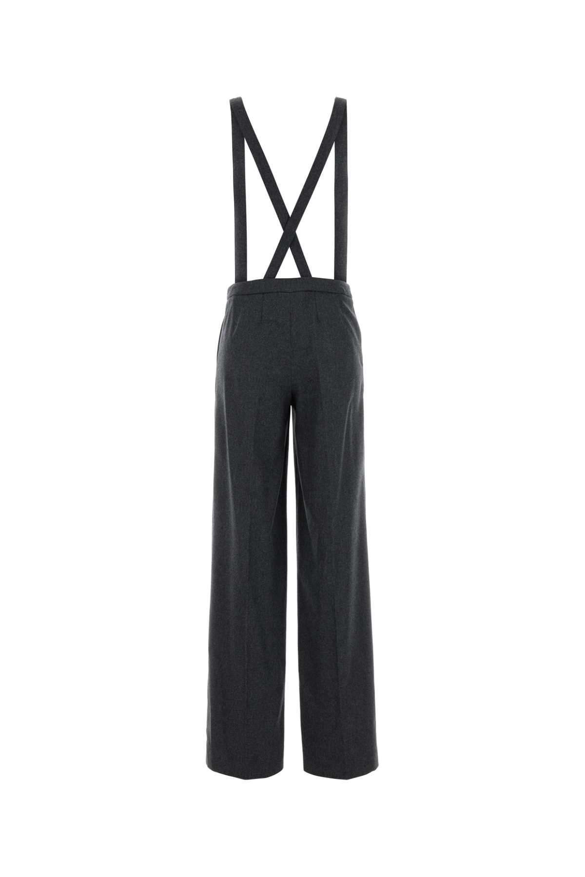 Pt Torino Dark Grey Stretch Cashmere Diana Pant In Black