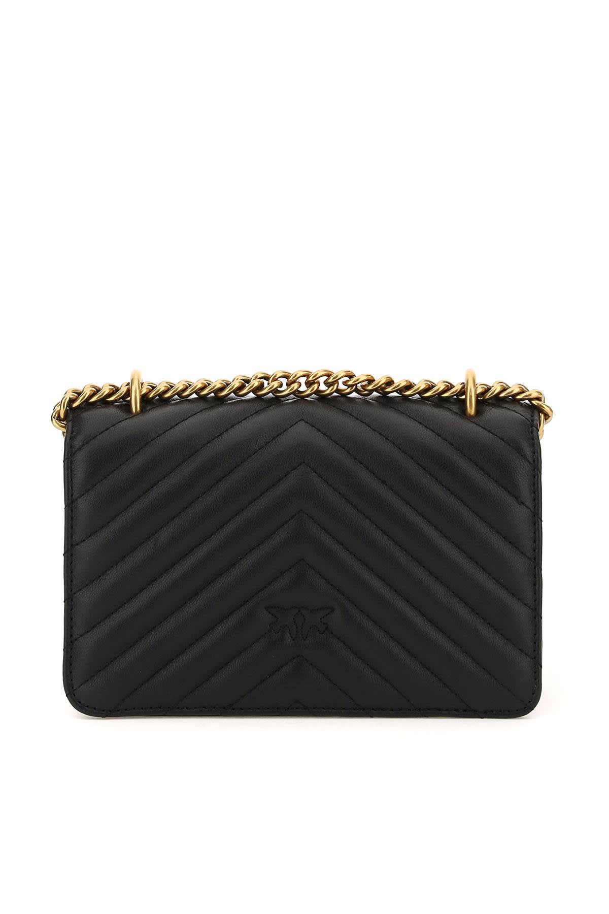 Pinko "love One Simply" Mini Bag In Q Black