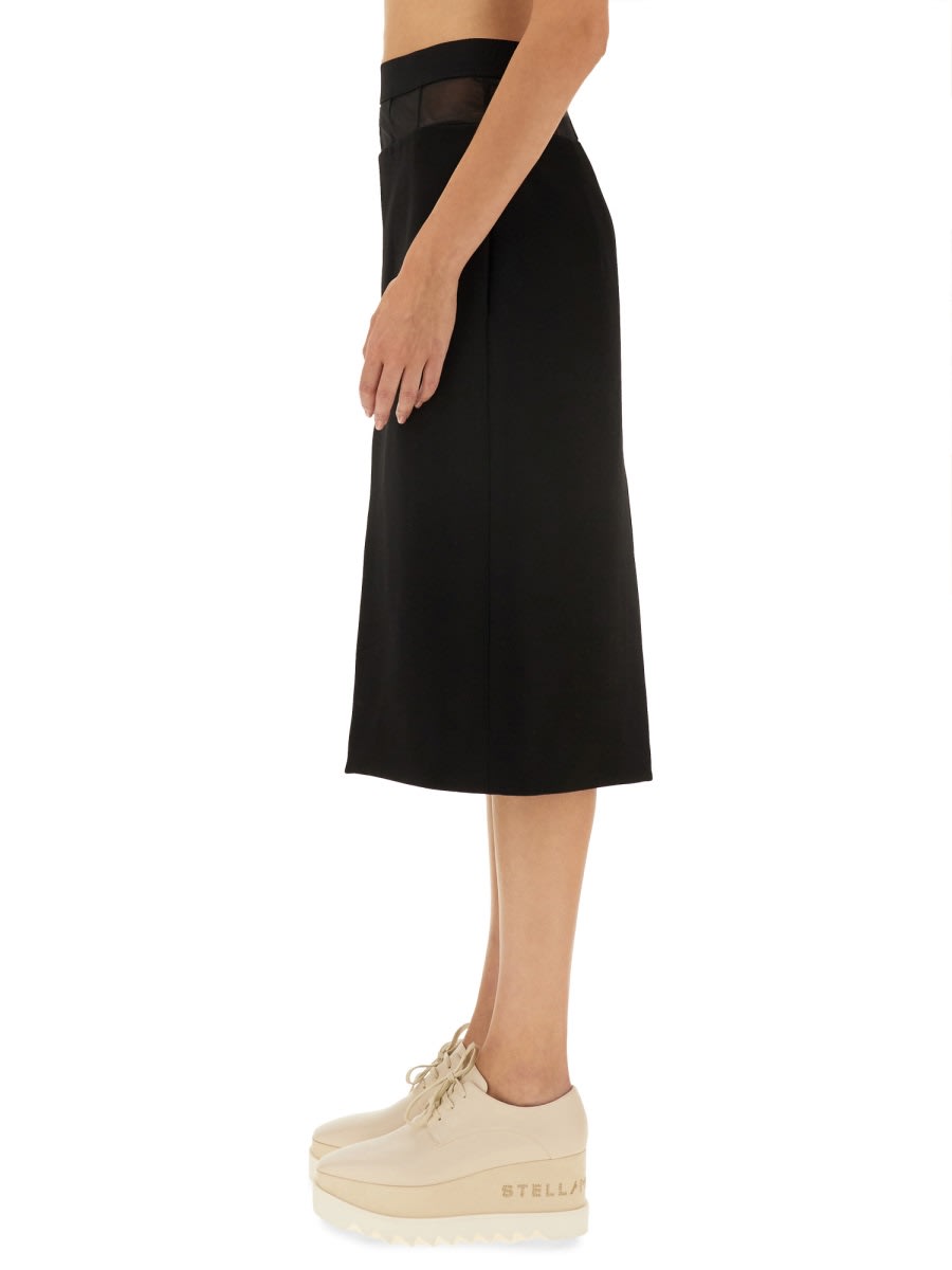 Shop Stella Mccartney Wool Skirt In Black