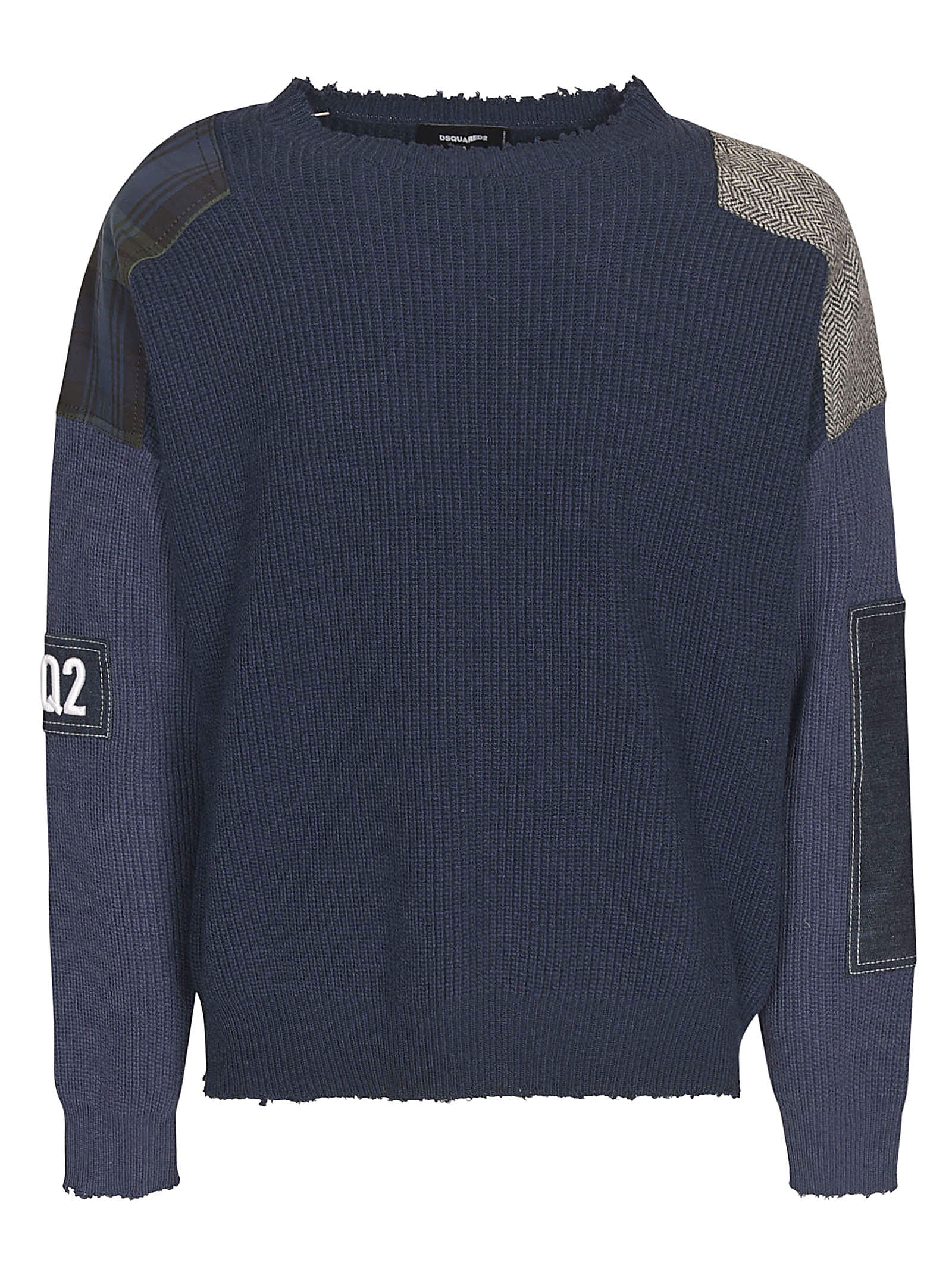 Dsquared2 Patchwork Logo Knit Sweater