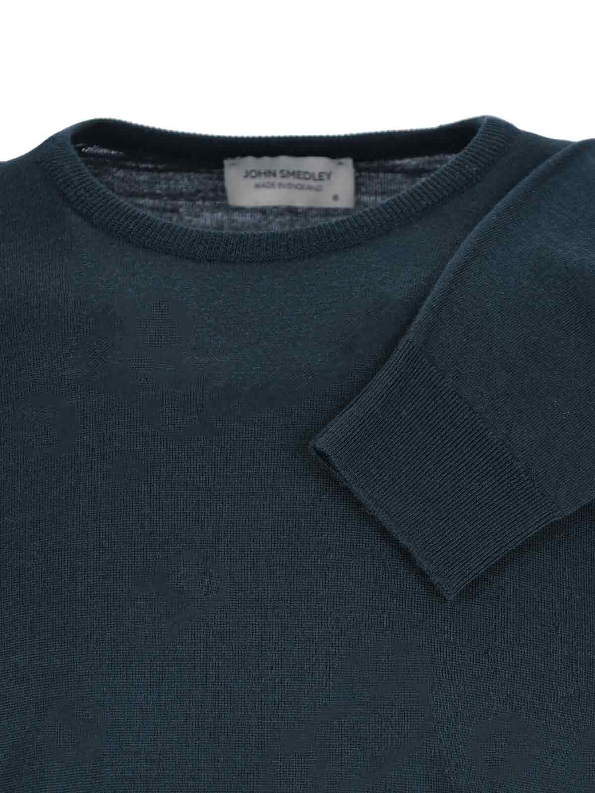 John Smedley Merino Wool Sweater In Green