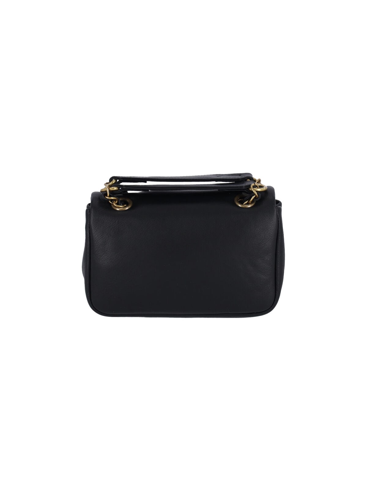 Vivienne Westwood Structured Leather Shoulder Bag With Gold-tone Accents