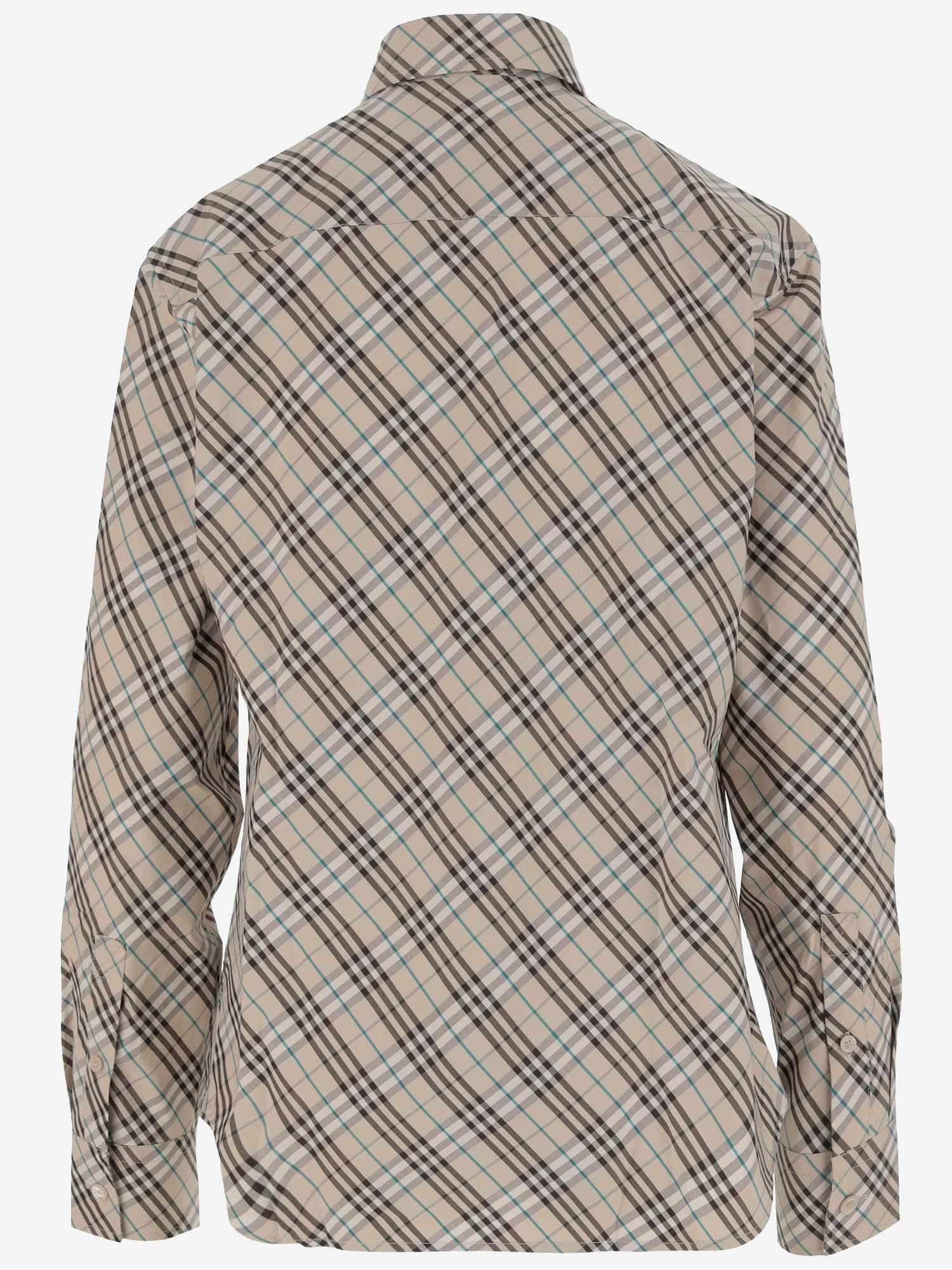 Shop Burberry Cotton Check Shirt In Red