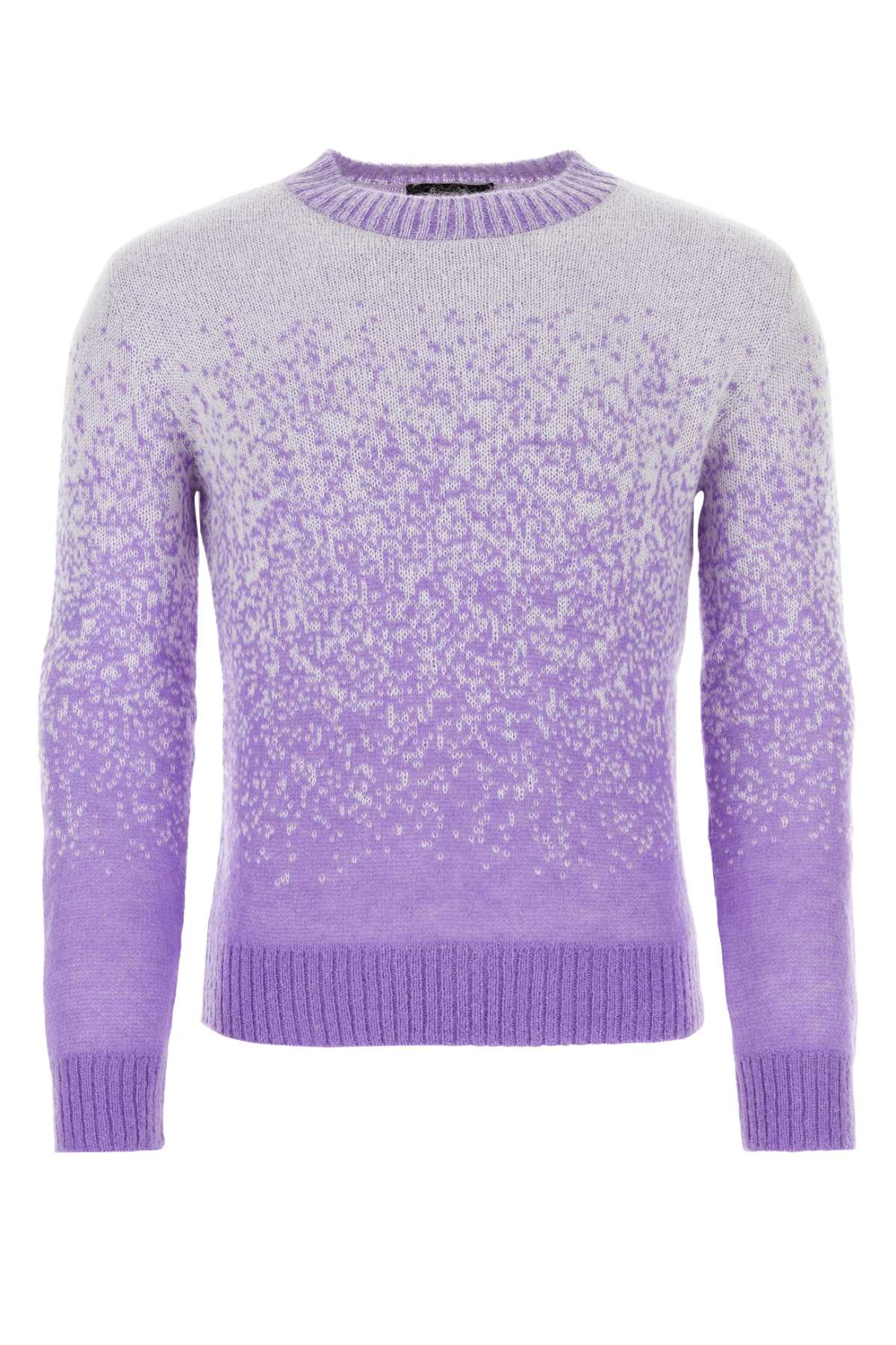 Two-tone Nylon Blend Sweater