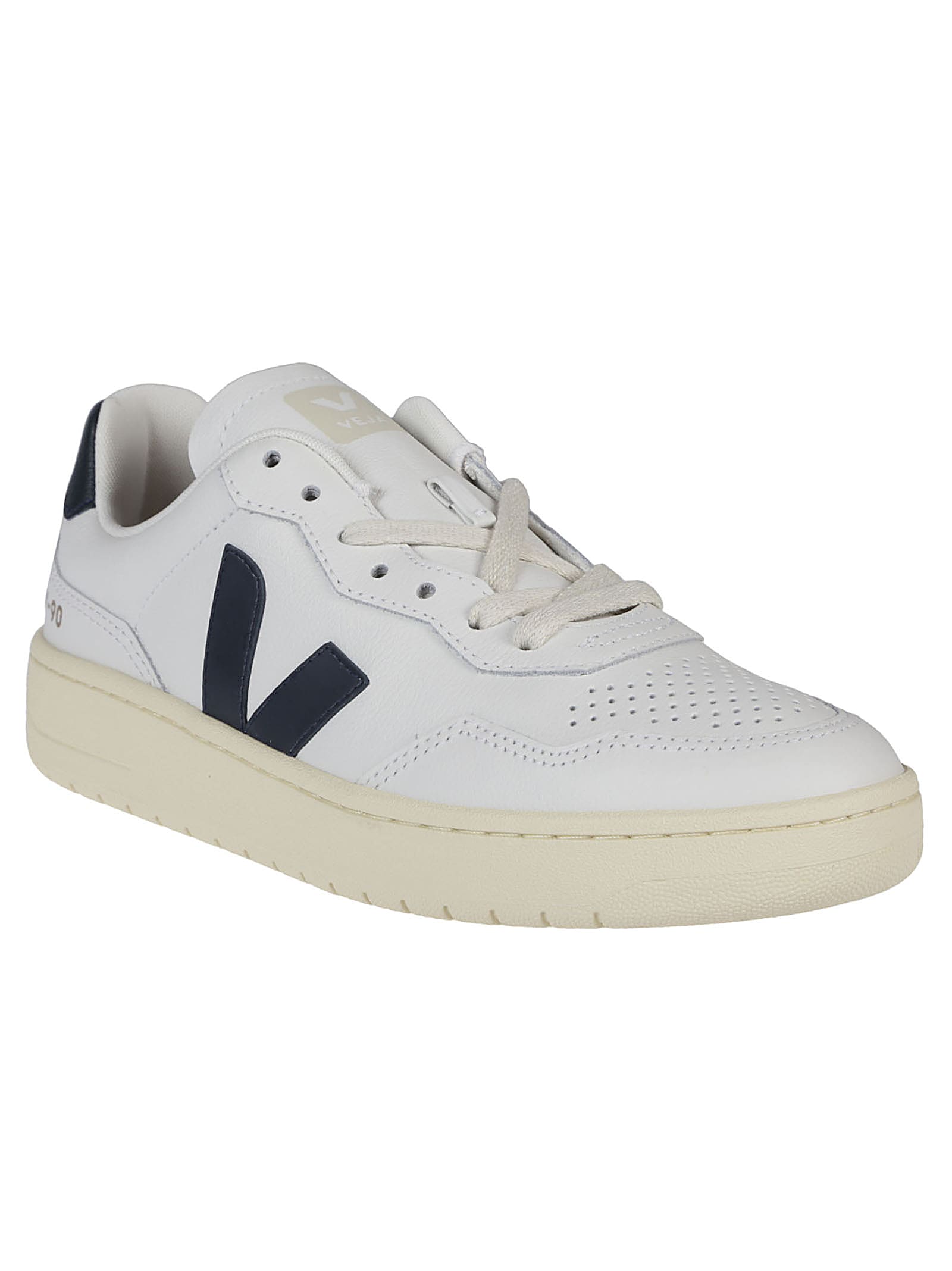 Shop Veja V-90 Sneakers In Extra White/nautico