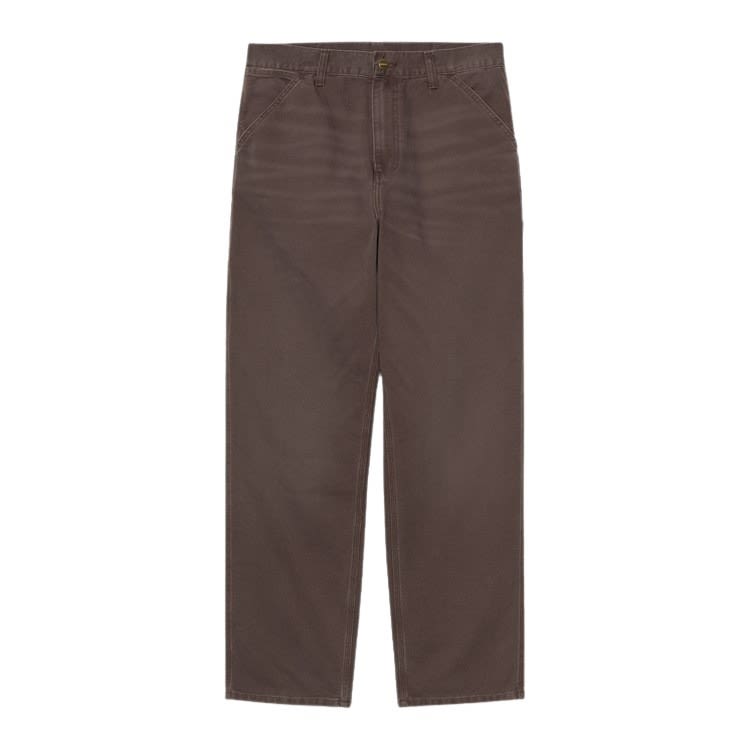 Carhartt Double-pocket Cotton Jeans In Brown