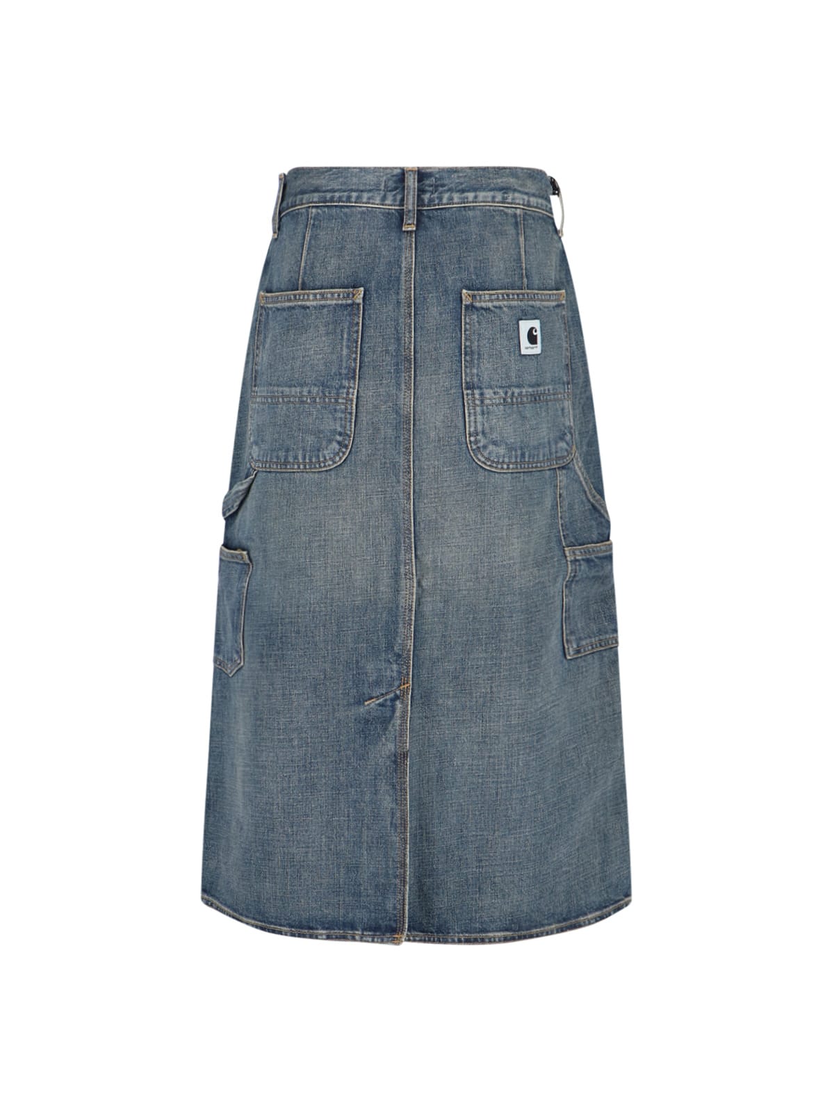 Carhartt Single Knee Midi Skirt In Blue
