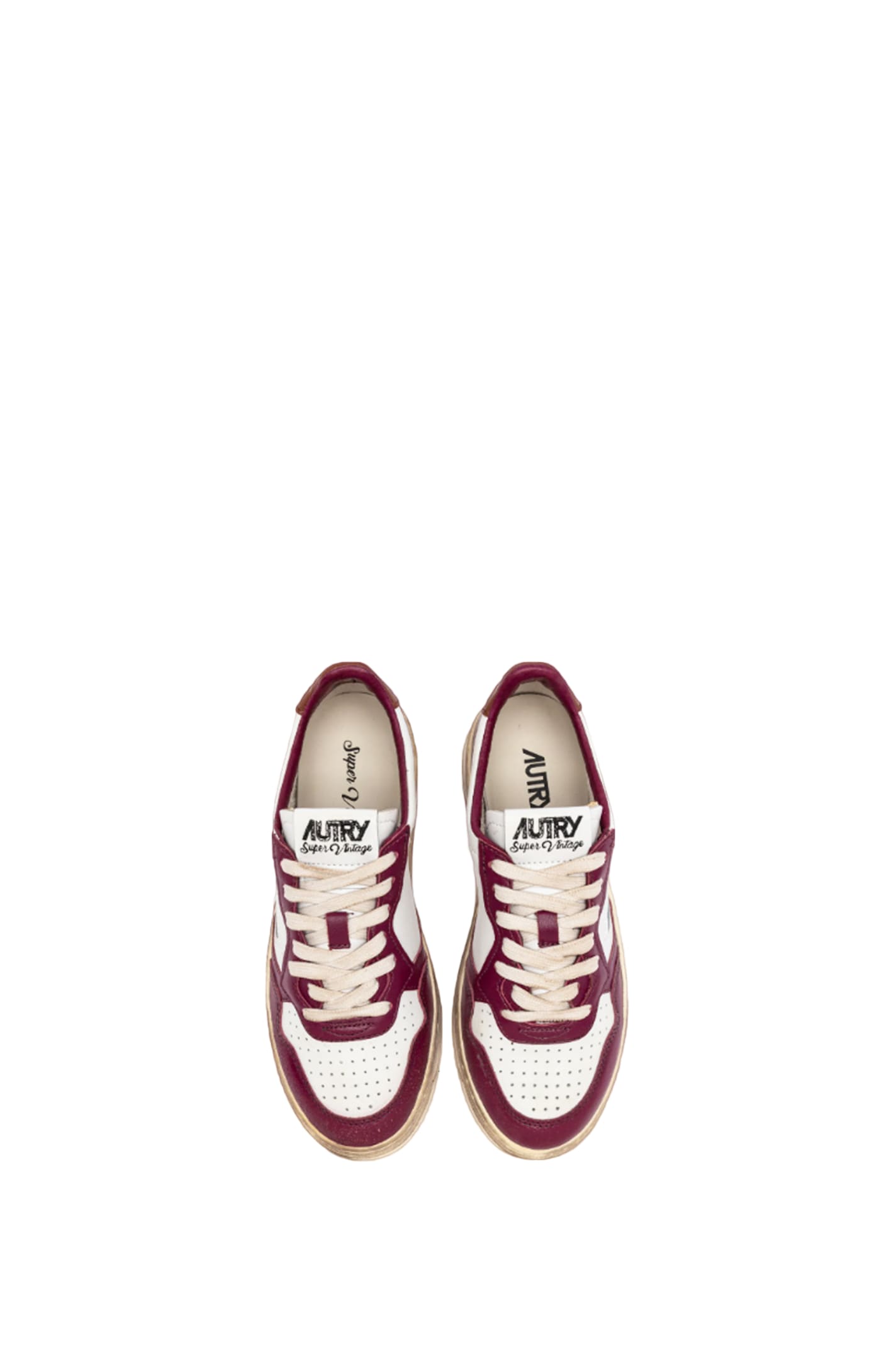 Shop Autry Sneakers Medalist Low Super Vintage In Brown