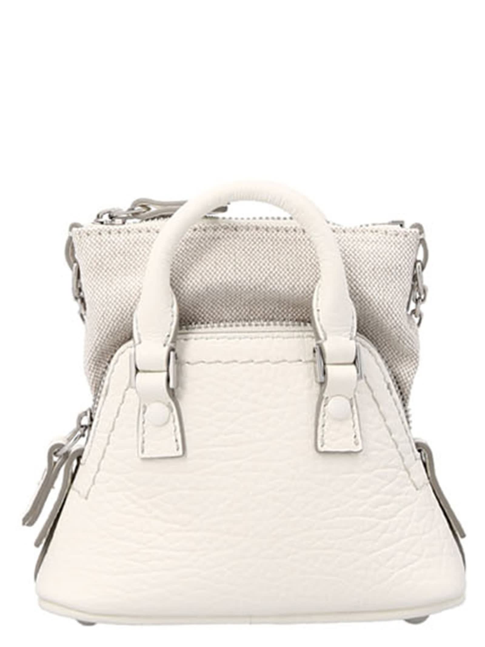 Shop Maison Margiela 5ac Classique Baby Shoulder Bag In White