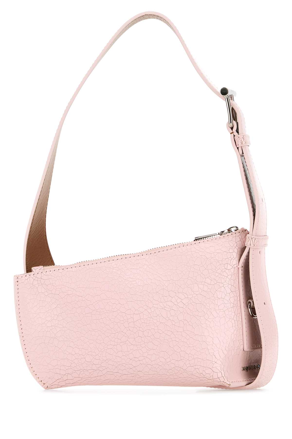 Pink Leather Sling T-bar Crossbody Bag