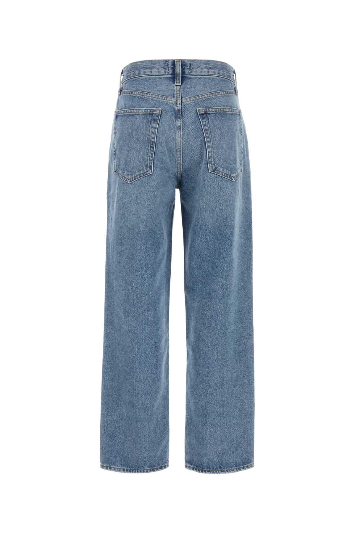 Agolde V-waist Straight-leg Jeans In Blue