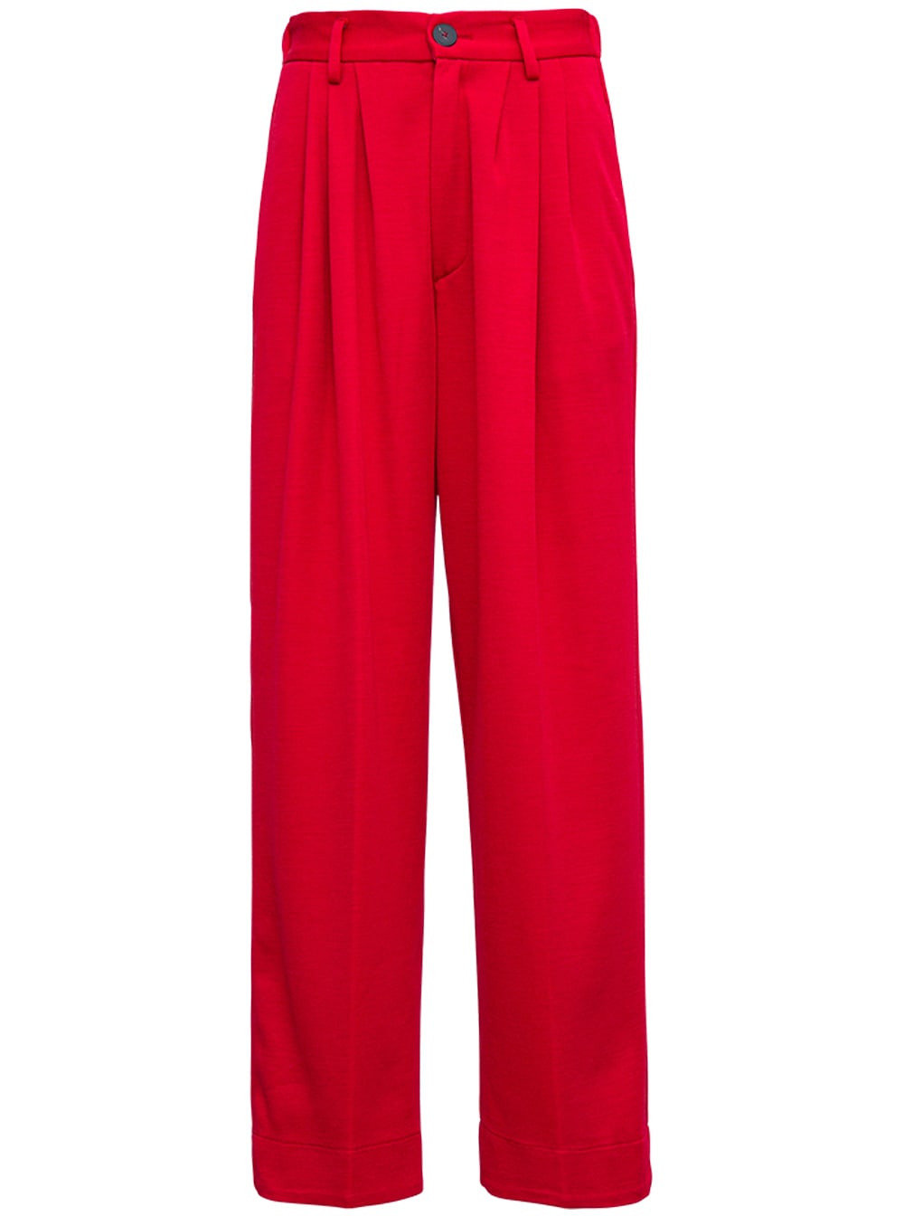 Forte Forte Wide Leg Red Jersey Pants
