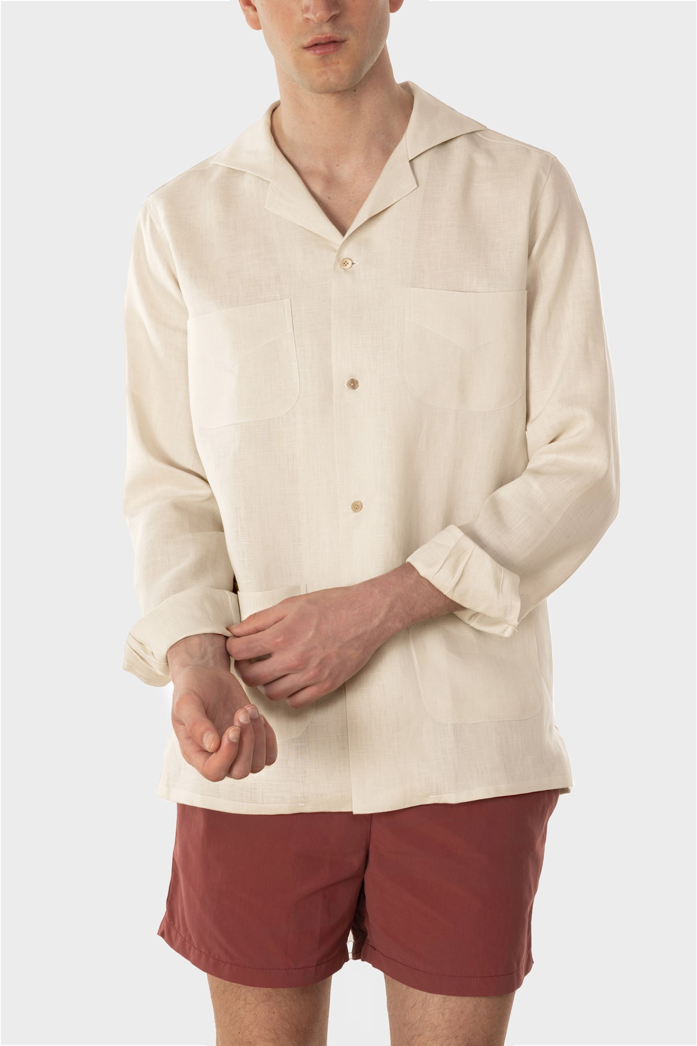 Shop Ripa Ripa Ischia Sabbia Shirt In Sand