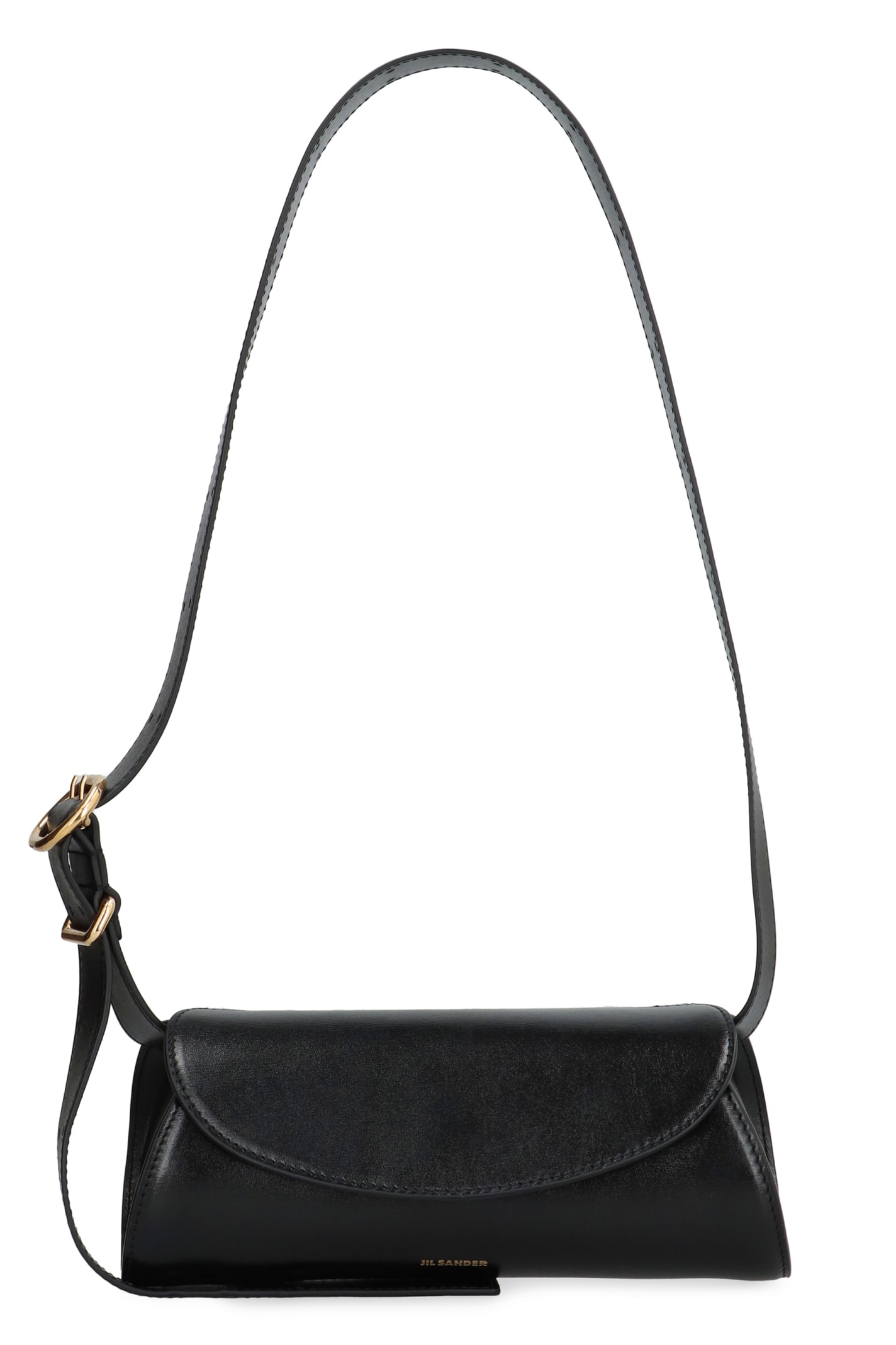 Shop Jil Sander Cannolo Mini Crossbody Bag In Black